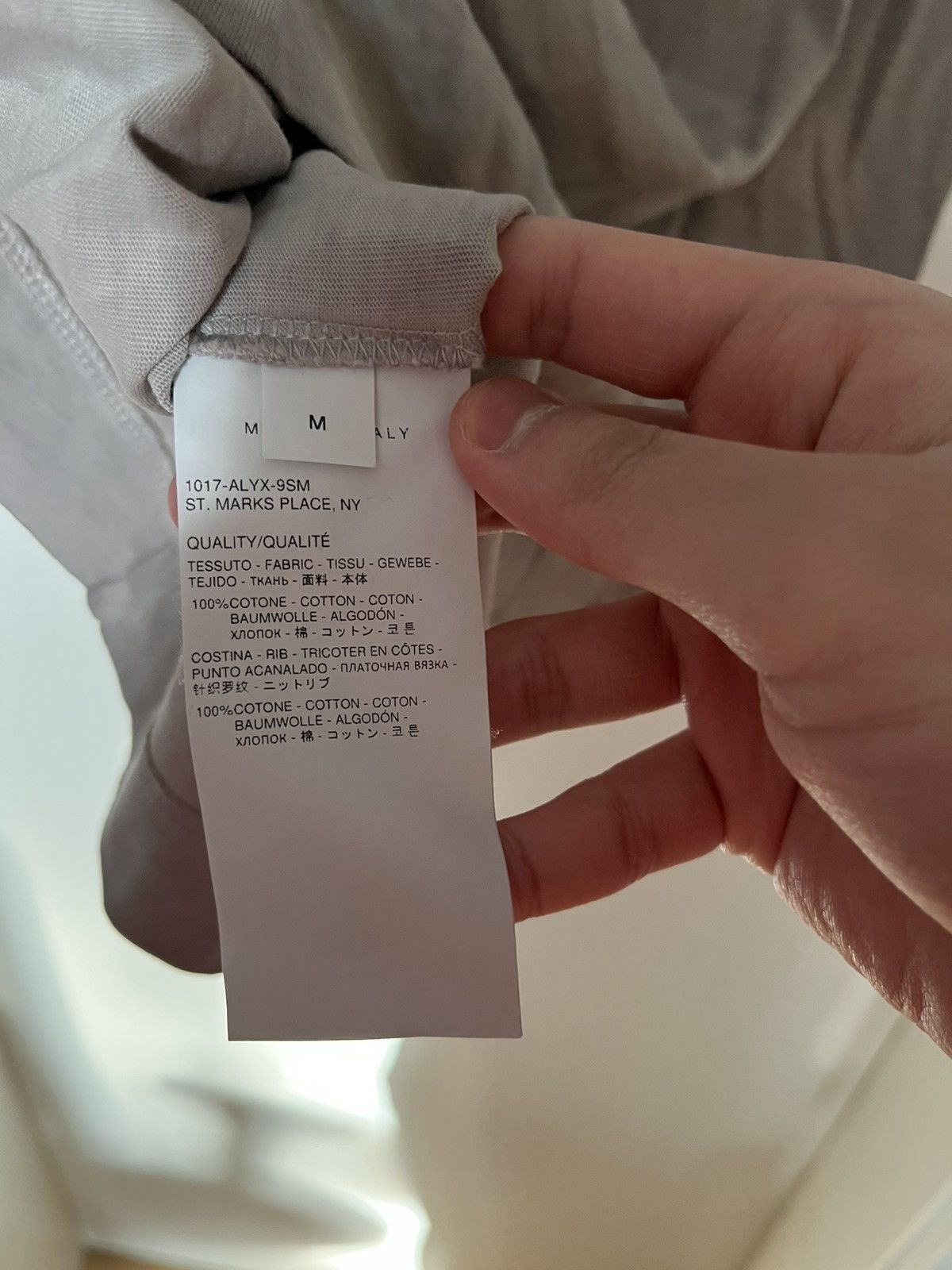 Alyx Alyx “in search of meaningful connection” distorted t shirt Size US M / EU 48-50 / 2 - 6 Thumbnail