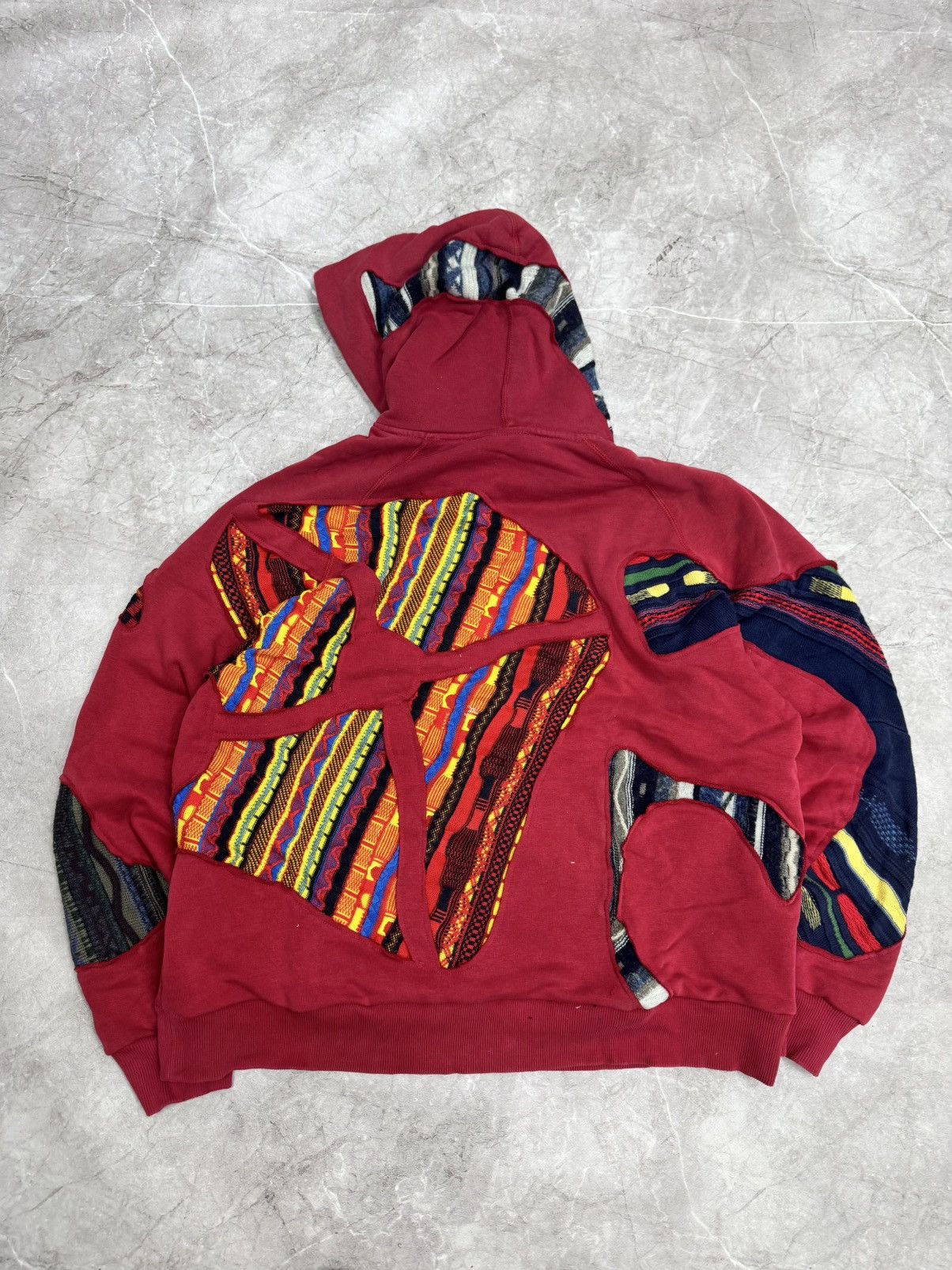 REWORKED NIKE 1 of 1 Coogi sweater custom hoodie sweatshirt