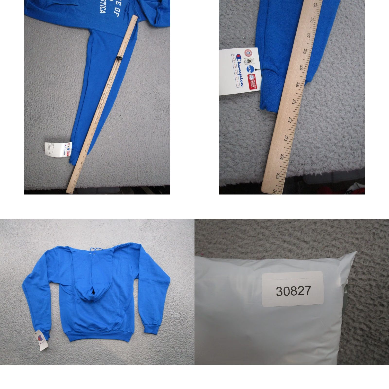 Champion Champion College Blue Sweatshirt S - Hooded, Pullover, Long Sleeve, NCAA, All Seasons, Men, College of St. Scholastica Shirt Size US S / EU 44-46 / 1 - 8 Thumbnail