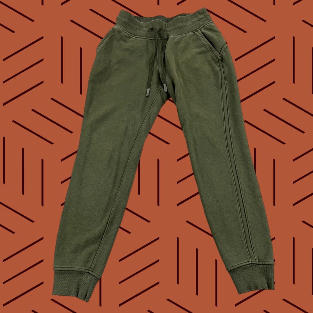 Lululemon Pants Womens Size 4 Green Warm Down Jogger II 26