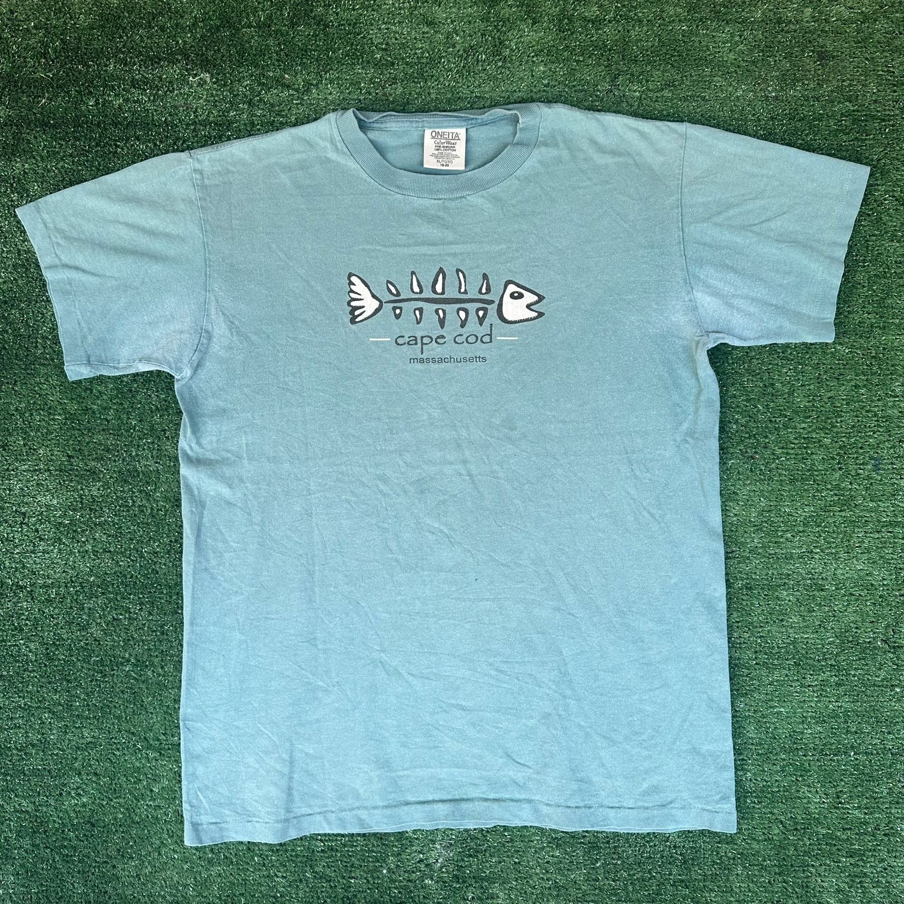 Vintage Vintage 90s Cape Cod Fish T-Shirt Blue M Single Stitch Coast Size US M / EU 48-50 / 2 - 1 Thumbnail