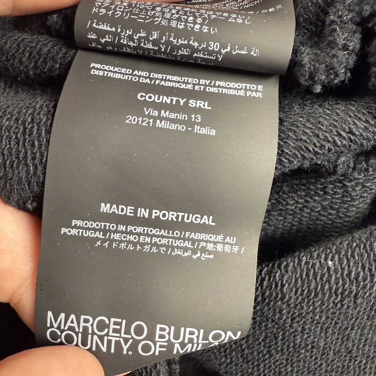 Marcelo Burlon Marcelo Burlo White Wings Track ‘Black’ Sweatpants Size US 36 / EU 52 - 11 Thumbnail