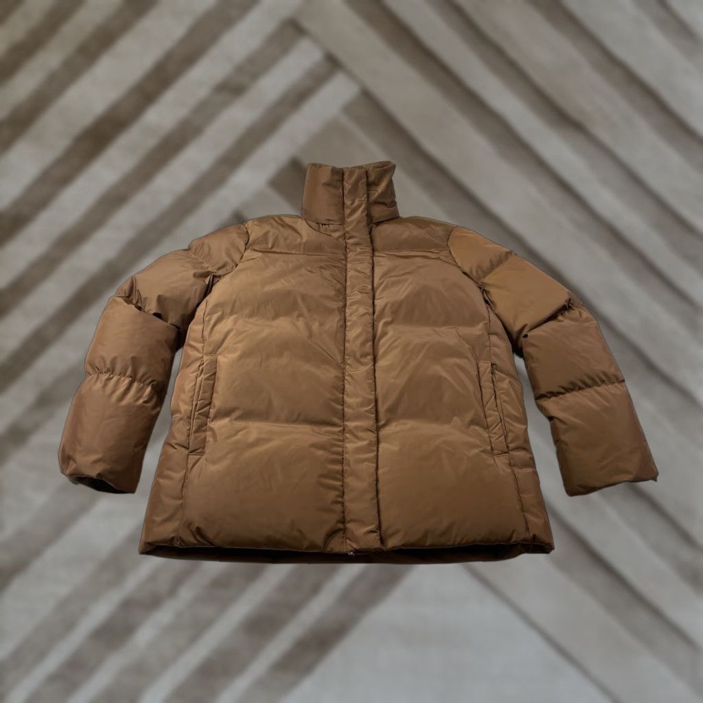 Vintage VINTAGE Jenni Kayne Puffer Jacket Women XS Full Zip Mock Neck Brown Down Polyester Slim? Size XS / US 0-2 / IT 36-38 - 1 Thumbnail