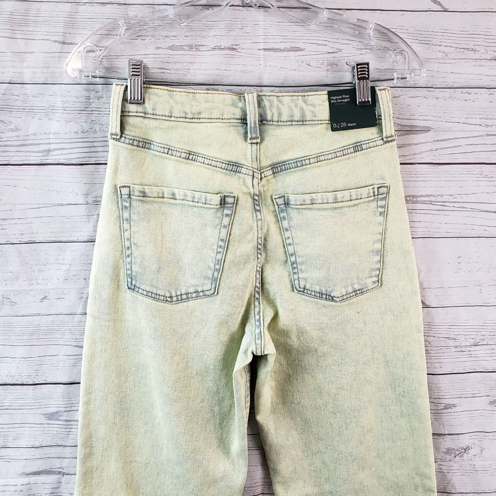 Vintage **WILD FABLE WOMEN'S HIGHEST RISE 90S STRAIGHT JEANS SIZE 0 GREEN** User: Vintage Wild Fable Women's Highest Rise 90s Straight Jeans Size 0 Green Size 25" / US 0 / IT 36 - 4 Thumbnail