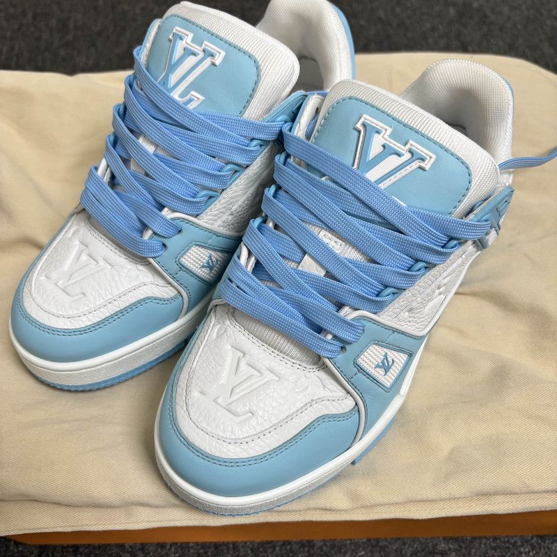 Louis Vuitton Louis Vuitton Trainer Low Top Fashion Sneakers 0079 Size US 5.5 / EU 38 - 1 Thumbnail
