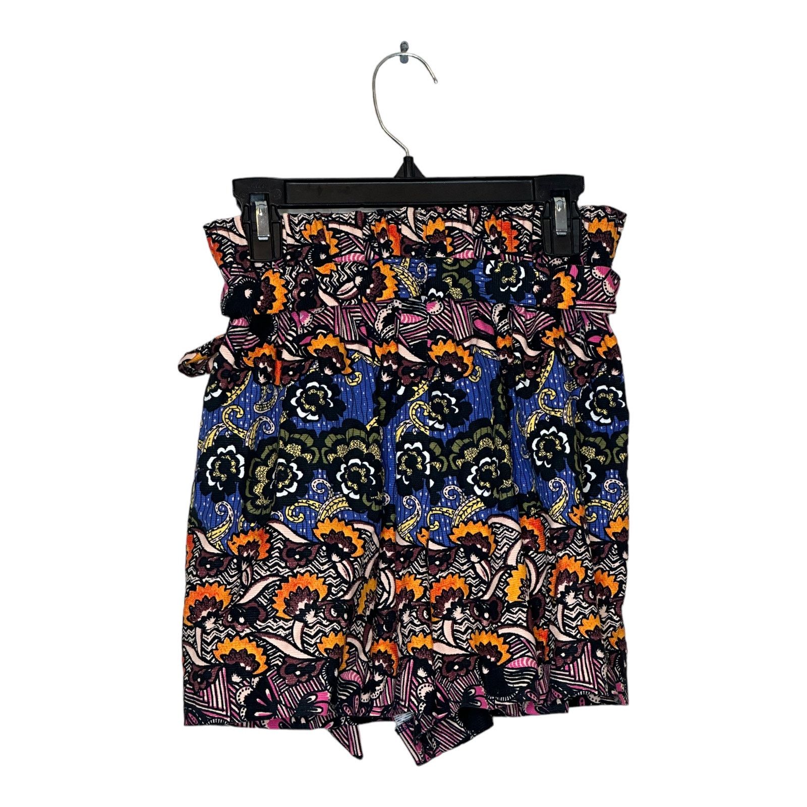 Zara Zara floral print pull on belted shorts size small Size 30" / US 8 / IT 44 - 7 Thumbnail