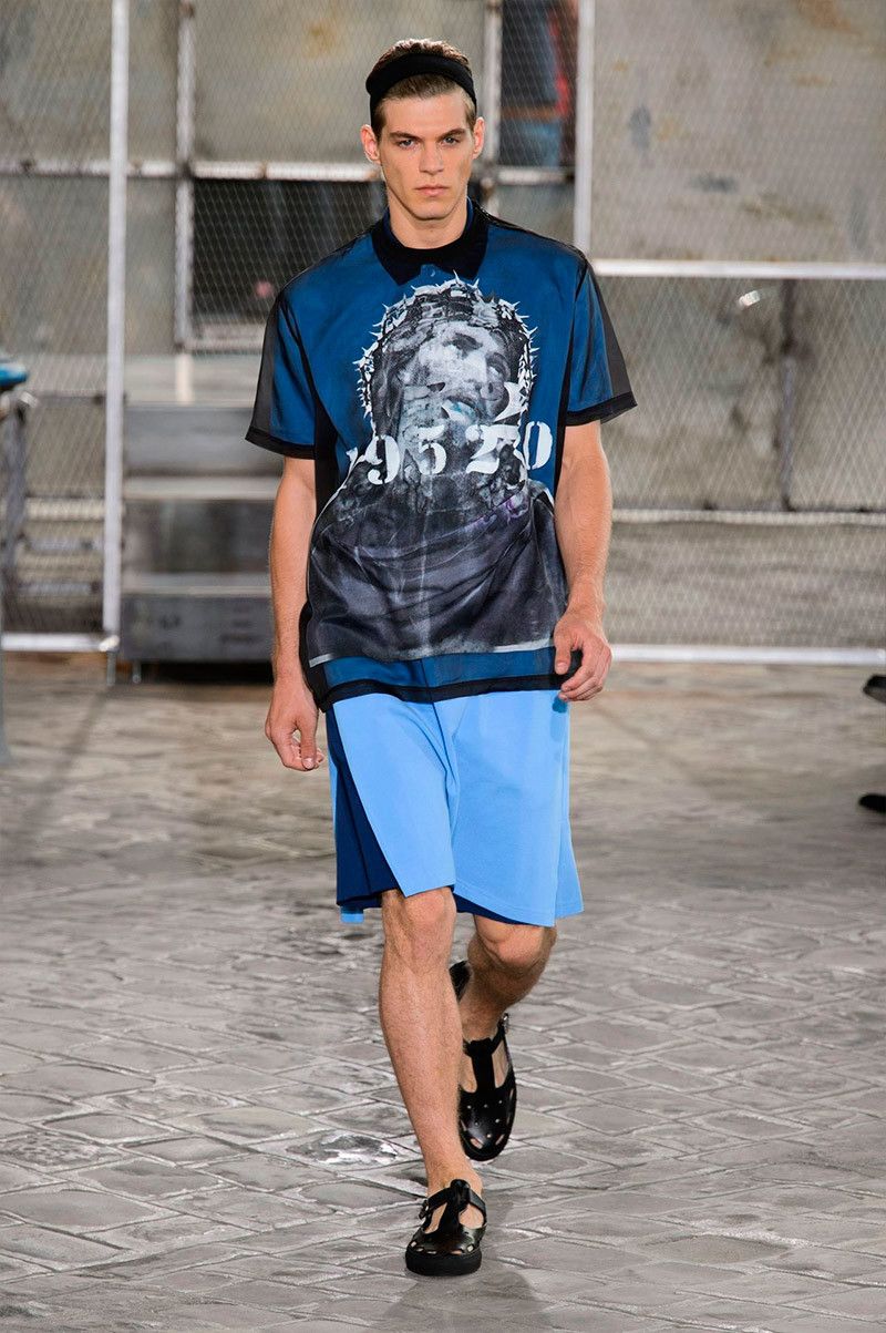 Givenchy Blue 19520 Jesus Print T-shirt Size US S / EU 44-46 / 1 - 5 Thumbnail
