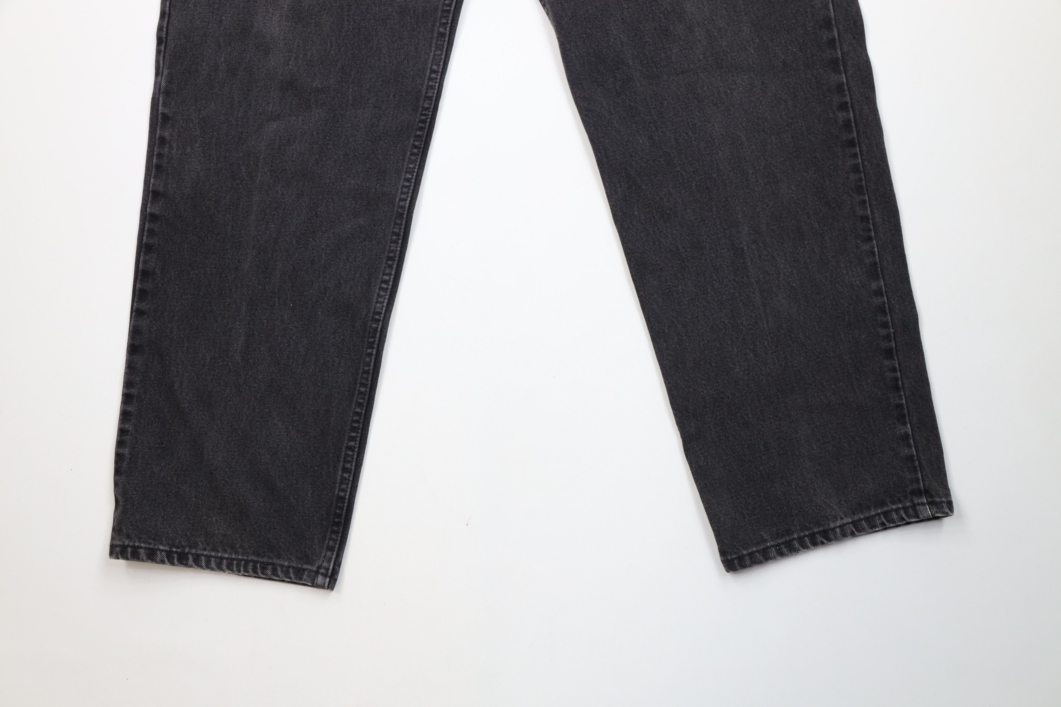 Levi's Vintage 90s Levis 550 Orange Tab Denim Jeans Black Cotton Size US 40 / EU 56 - 4 Thumbnail