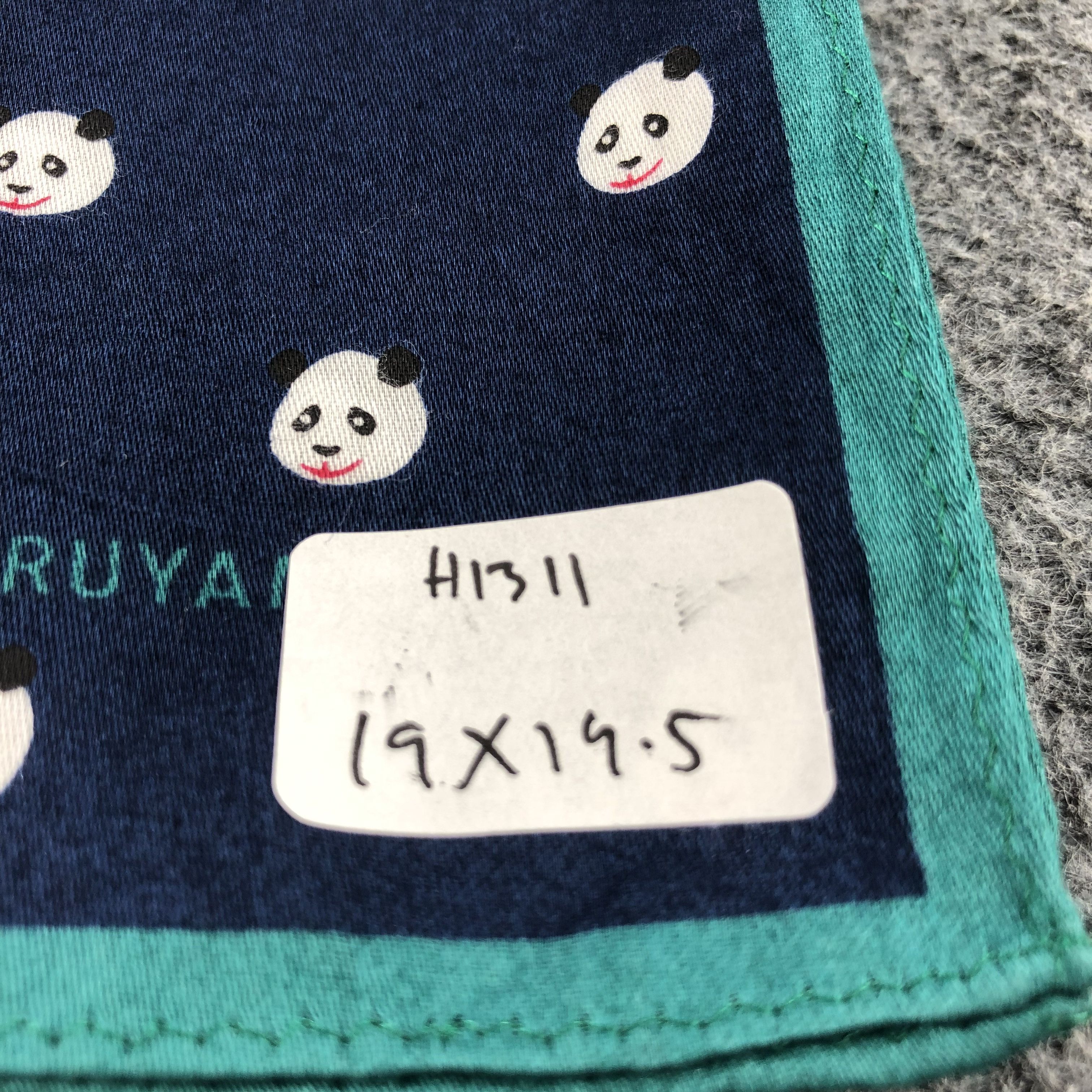 KEITAMARUYAMA Keita Maruyama Panda Handkerchief Neckerchief Bandana H1311 Size ONE SIZE - 6 Thumbnail