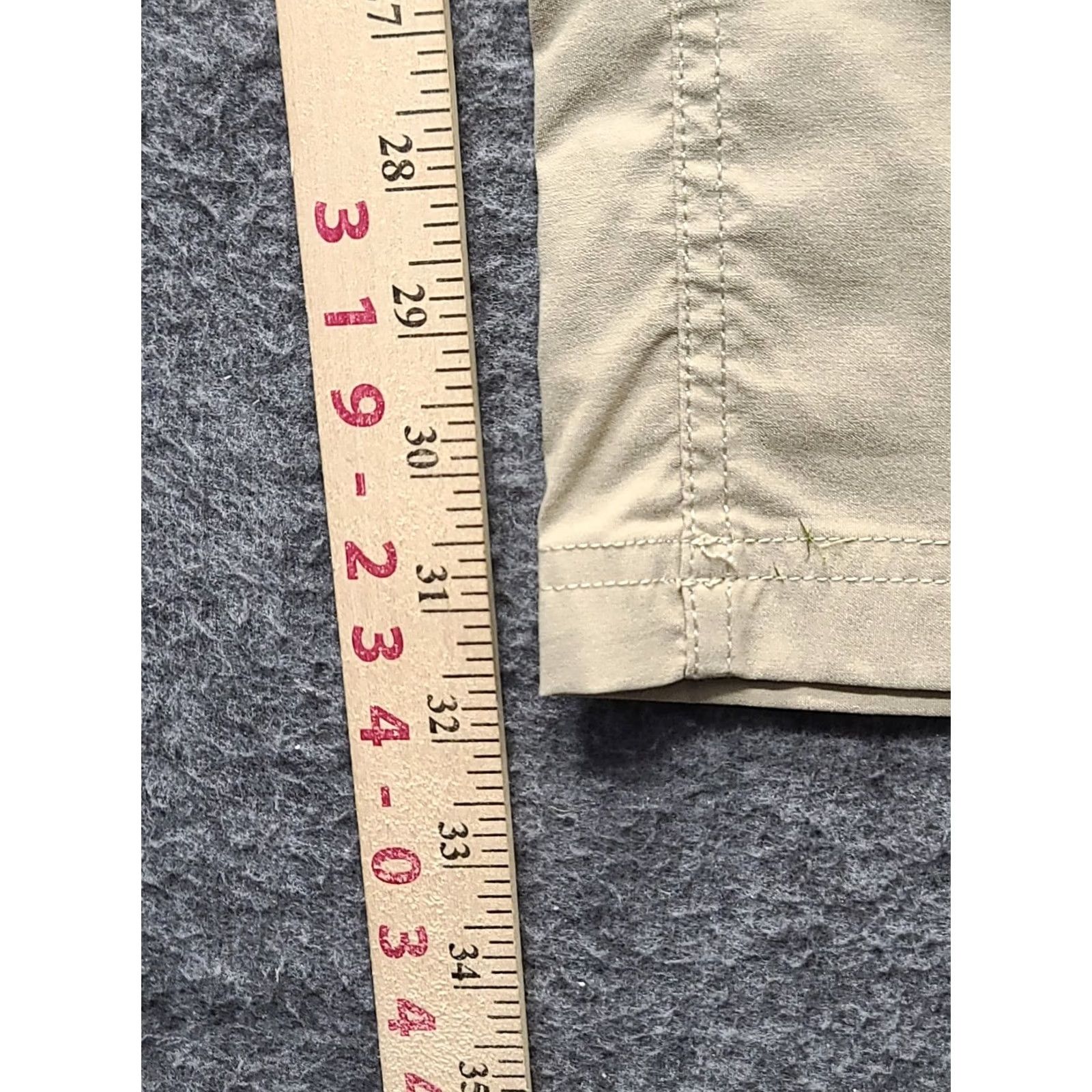 Vintage Duluth Armachillo Pants Mens L 32x32 Relaxed Fit Straight Leg Cargo Pant Nylon Spandex Beige Size US 33 - 6 Thumbnail