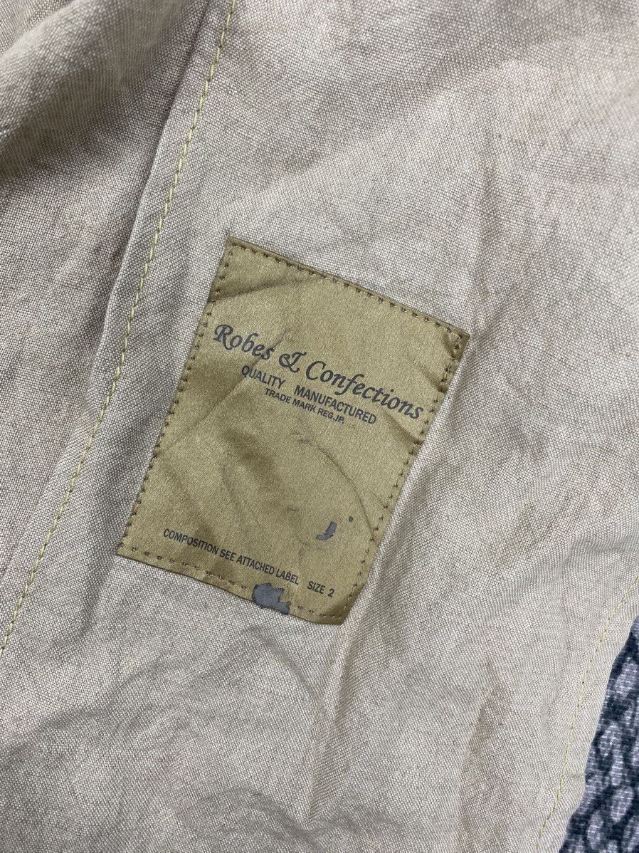 Japanese Brand Vintage Robes & Confections Leather Collar Long Jacket Size US M / EU 48-50 / 2 - 12 Thumbnail