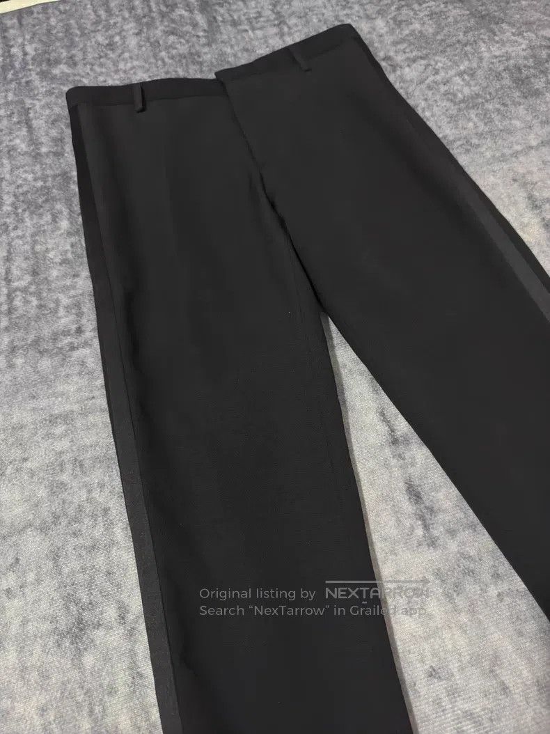 Saint Laurent Paris Saint Laurent Paris Black Samurai Satin Smoking Trousers Size US 30 / EU 46 - 3 Thumbnail