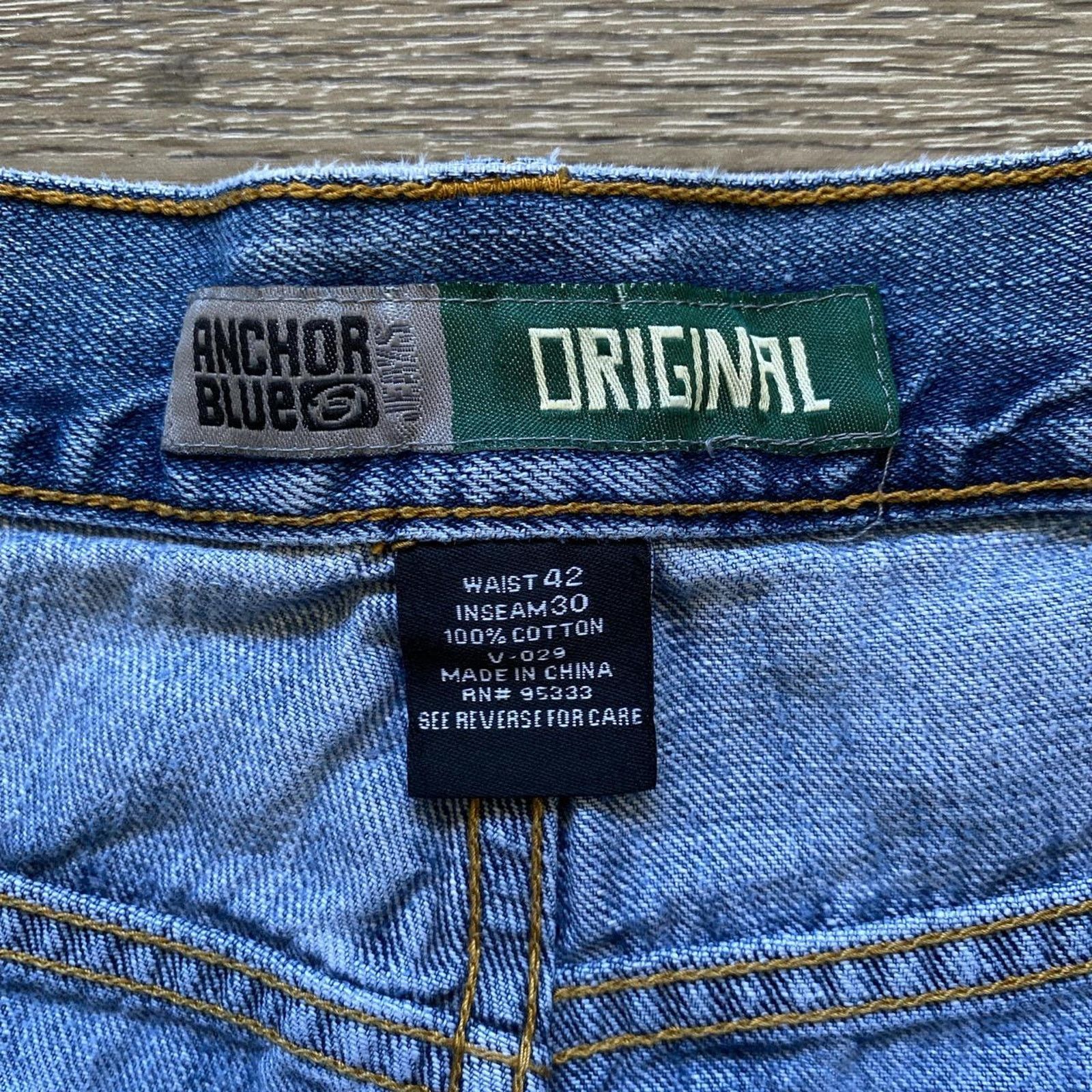Anchor Blue × Vintage Vintage 00s Baggy Anchor Blue Jeans Size US 40 / EU 56 - 4 Thumbnail