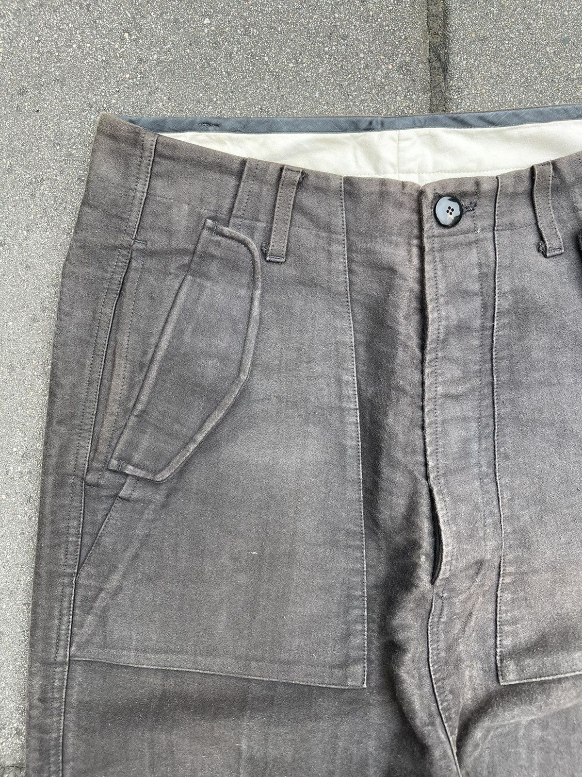 Rick Owens Rick Owens 2000 extreme cargo flight Moleskin pants sun fade Size US 34 / EU 50 - 3 Thumbnail