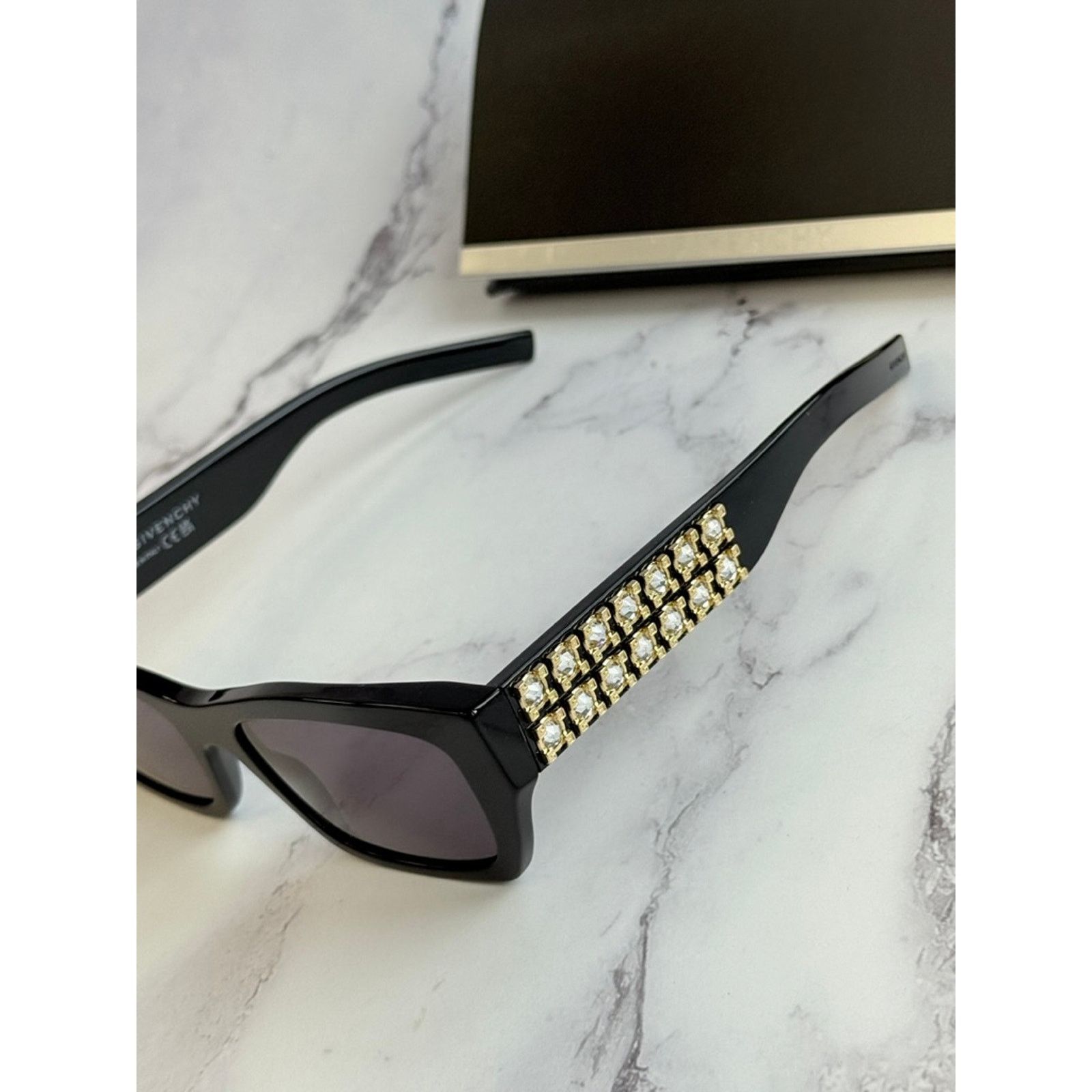 Givenchy NEW Givenchy GV40077I Cat Eye Black Crystal Sunglasses $700 Size ONE SIZE - 3 Thumbnail