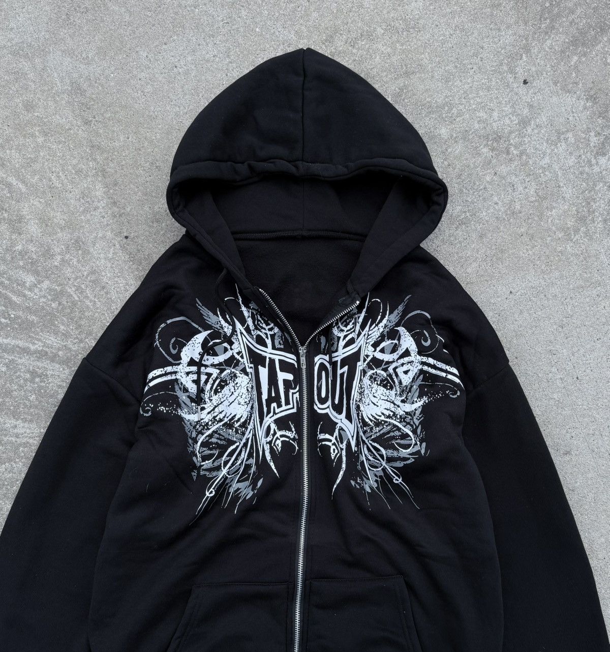 Other Vintage Tapout Y2K avantgarde streetwear band zip hoodie Size US M / EU 48-50 / 2 - 3 Thumbnail