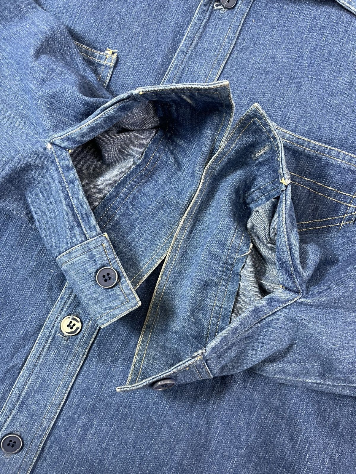 Other Vintage Repro Big Yank Selvedge Denim work shirt Size US S / EU 44-46 / 1 - 4 Thumbnail