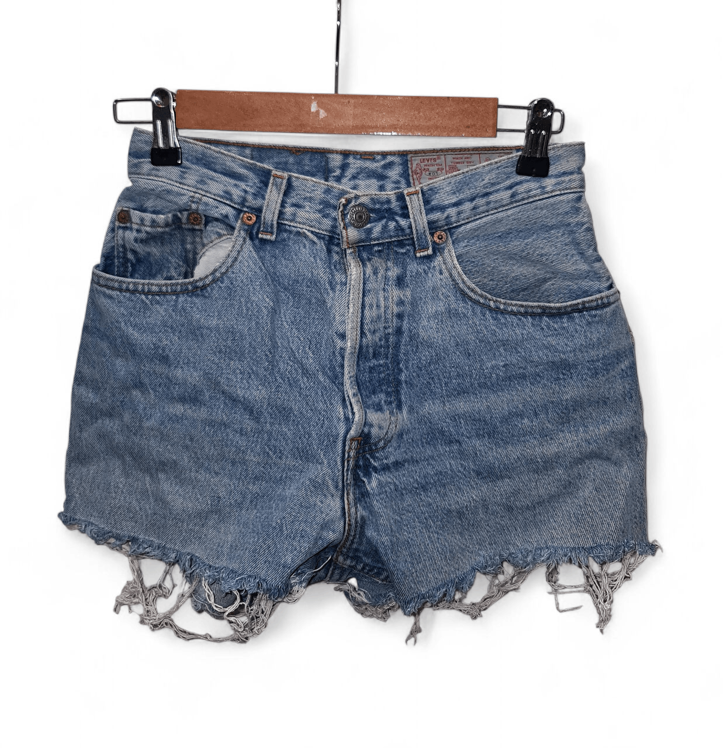 Levi's Vintage Clothing Vintage Levi's 501 High Waist Denim Shorts USA 80s 90s Size 28" / US 6 / IT 42 - 1 Thumbnail