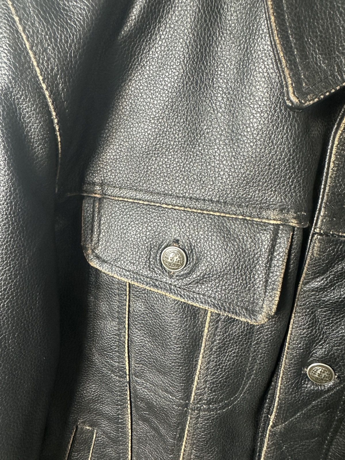 Smart Range London × Vintage Black Leather Biker Motorcycle Smart Ranger Jacket Size US M / EU 48-50 / 2 - 6 Thumbnail
