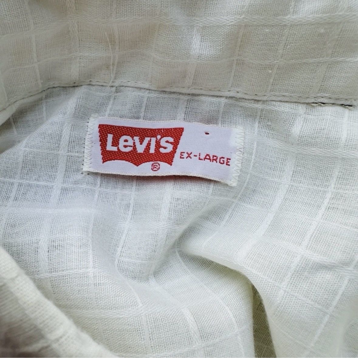 Levi's Vintage Clothing VINTAGE 1970s LEVI'S SHIRT WHITE TAG WINDOWPANE PLAID XL Size US XL / EU 56 / 4 - 6 Thumbnail