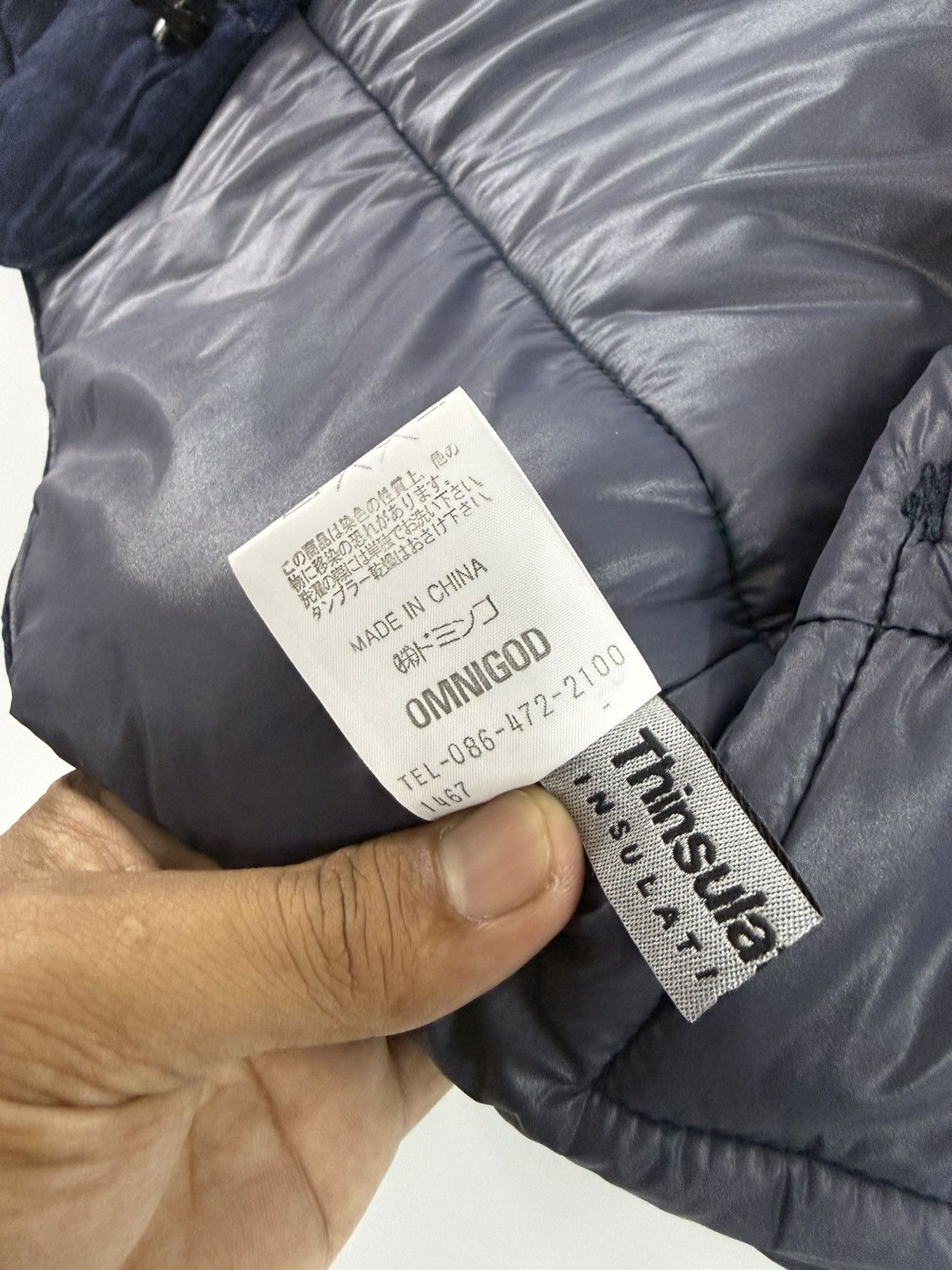 OMNIGOD 🔥 Omnigod Japan Puffer Indigo Blue Vest Size US L / EU 52-54 / 3 - 12 Thumbnail