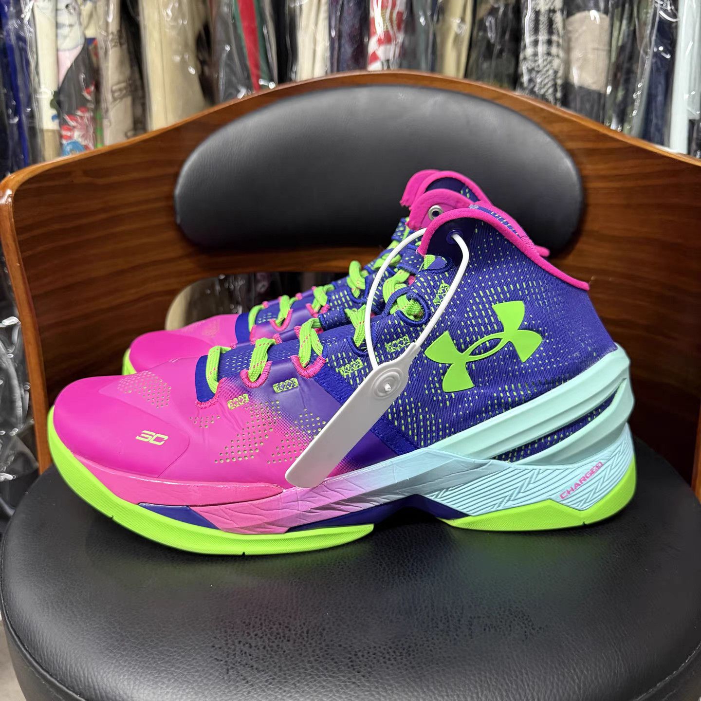 Under Armour Under Armour Curry 2 Basketball Shoes K15 Size US 12 / EU 45 - 6 Thumbnail