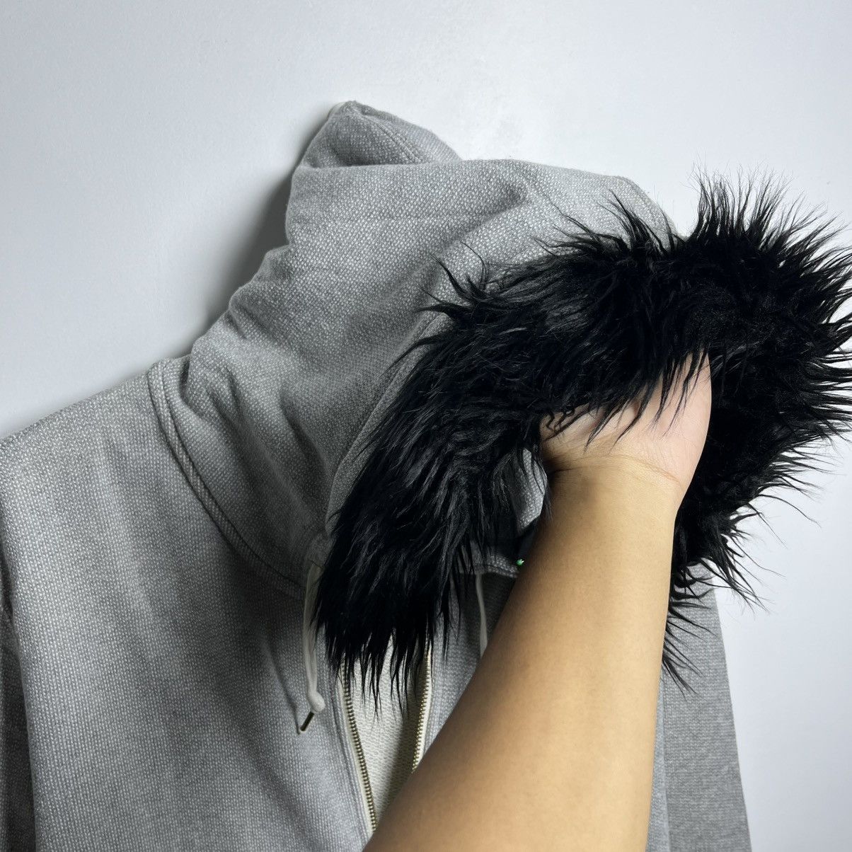 Hysteric Glamour Faux Fur Hoodie Original Wash Japan Ifsixwasnine LGB Style Size US XL / EU 56 / 4 - 3 Thumbnail