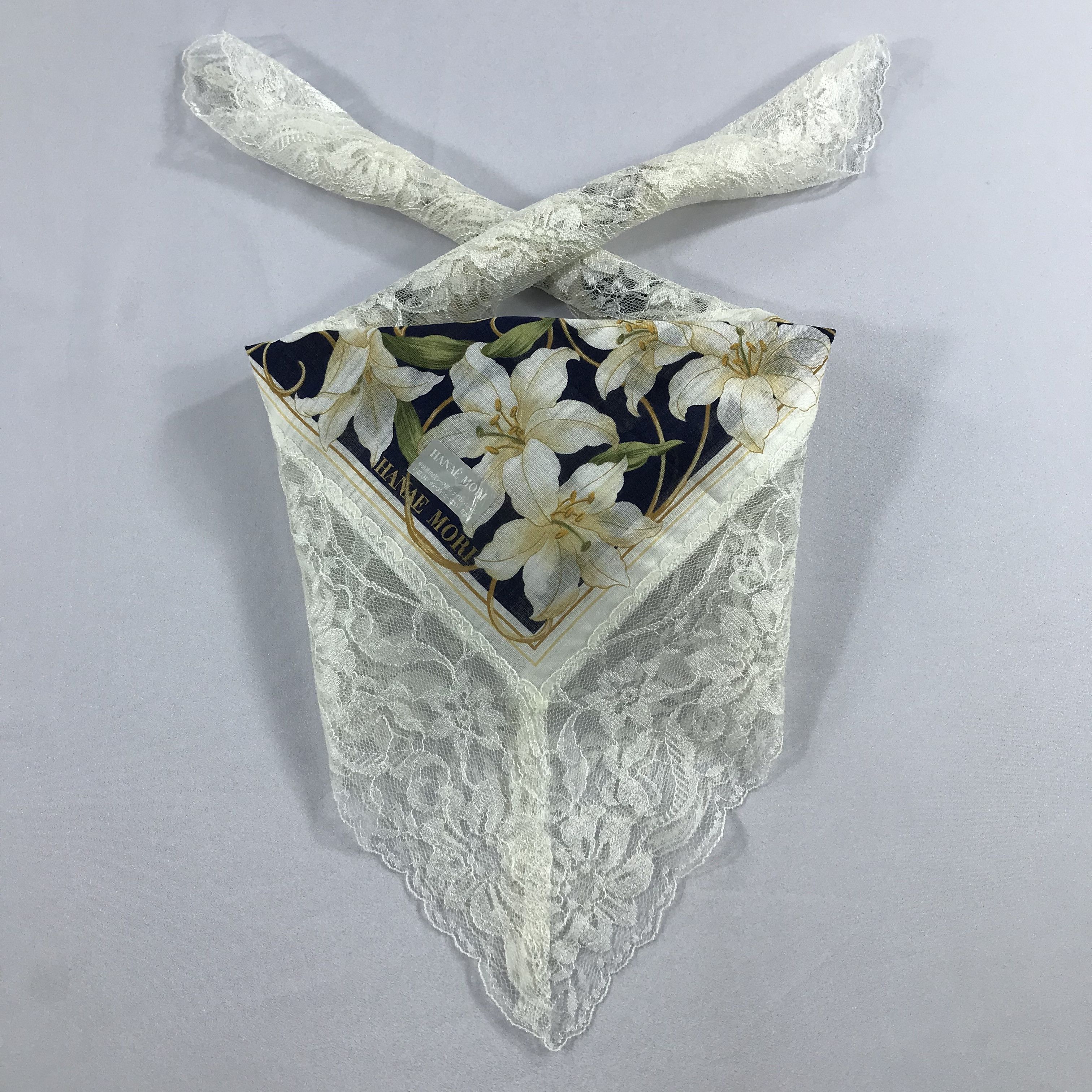 Hanae Mori × Vintage Hanae Mori Bandana / Handkerchief / Neckerchief - S2307 Size ONE SIZE - 3 Thumbnail