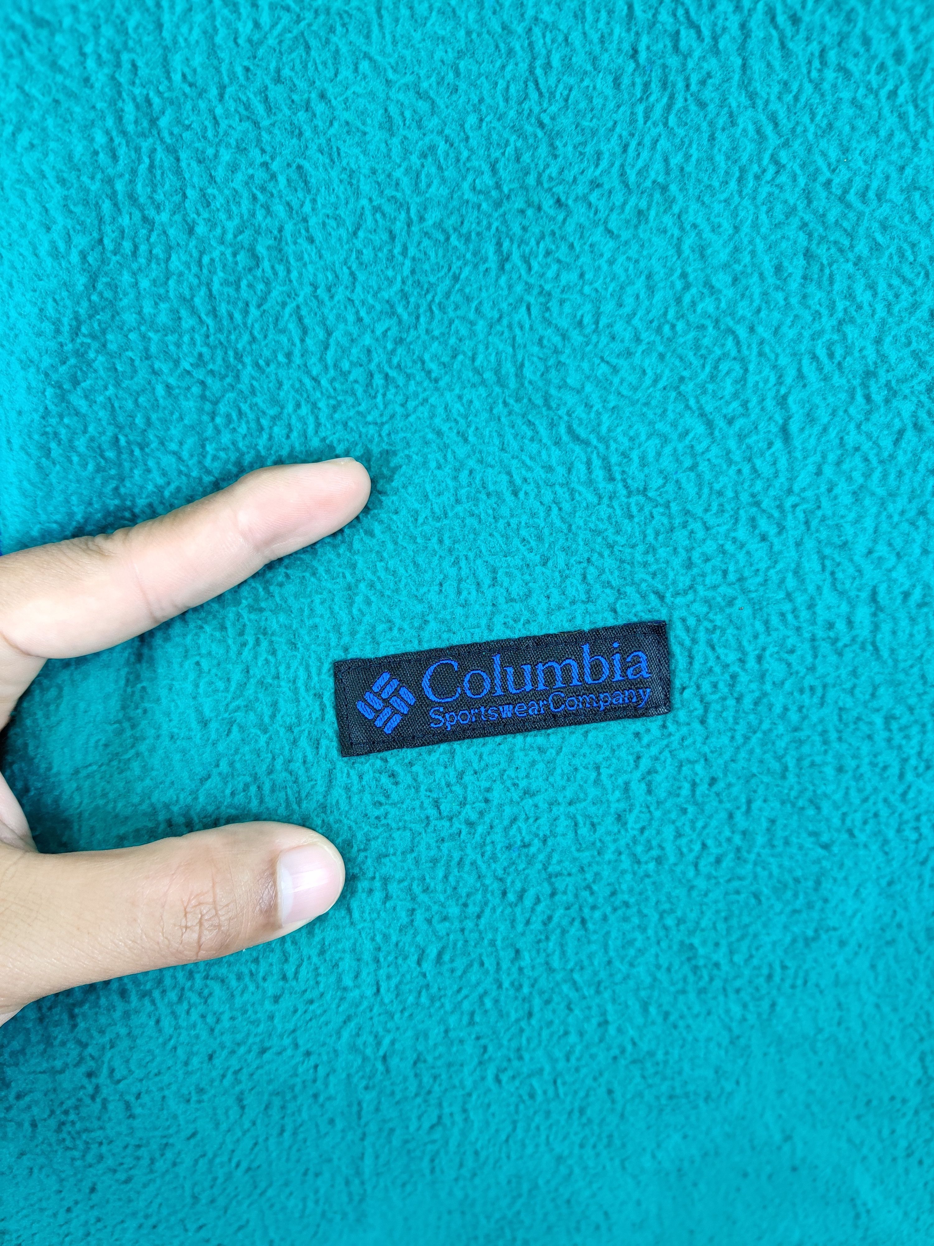 Columbia Vintage Columbia Half Zipper Fleece Jacket Size US L / EU 52-54 / 3 - 3 Thumbnail