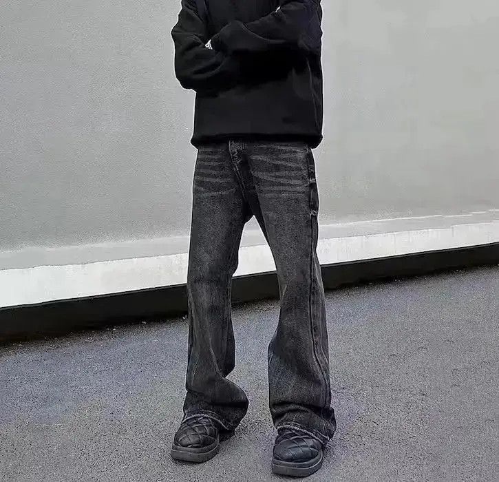 Japanese Brand Washed Carpenter Black Stack Jeans Size US 30 / EU 46 - 1 Thumbnail