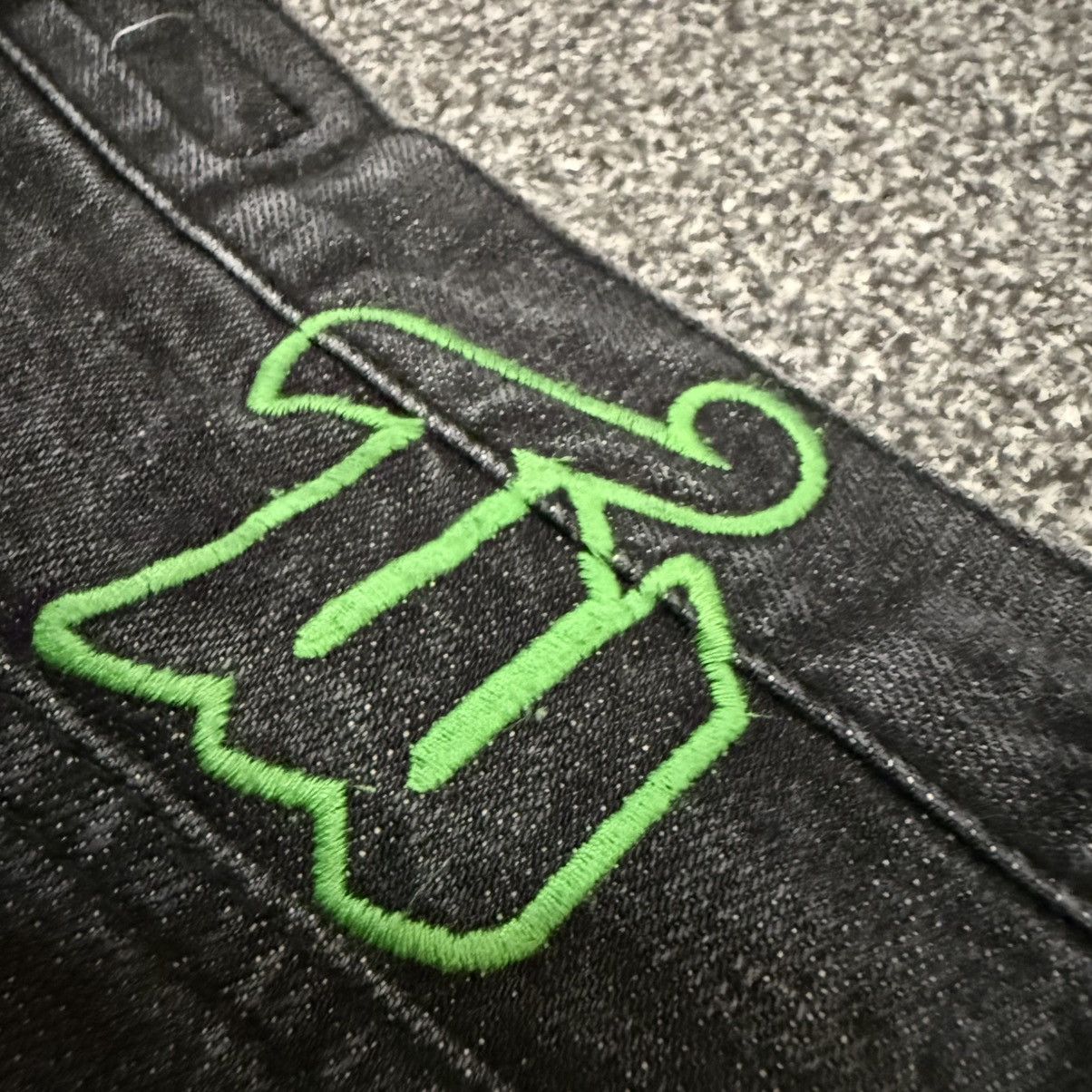 Hypebeast 🔥🇯🇵 90s Japanese Black Denim Whyworks Jeans Size US 34 / EU 50 - 8 Thumbnail