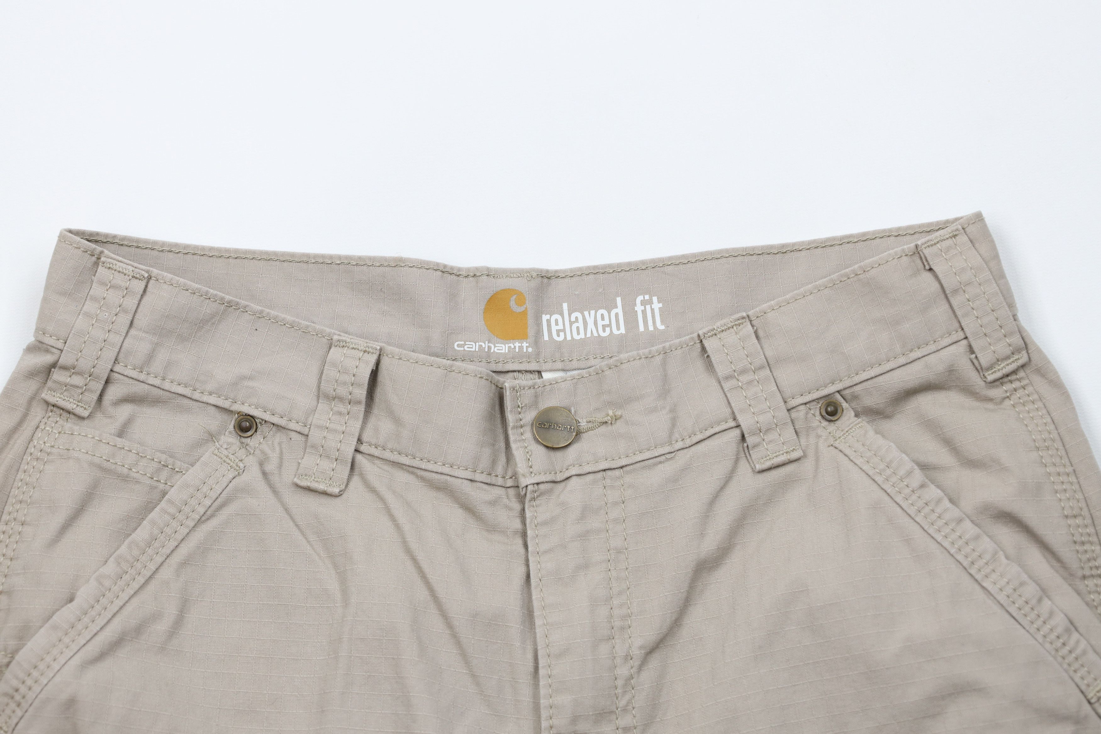 Carhartt × Vintage Vintage Carhartt Relaxed Fit Ripstop Dungaree Shorts Size US 30 / EU 46 - 2 Thumbnail