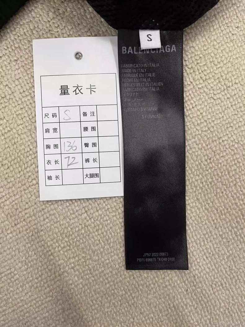 Balenciaga Balenciaga Collar contrast jacket with sportyb zip placket Size US S / EU 44-46 / 1 - 4 Thumbnail