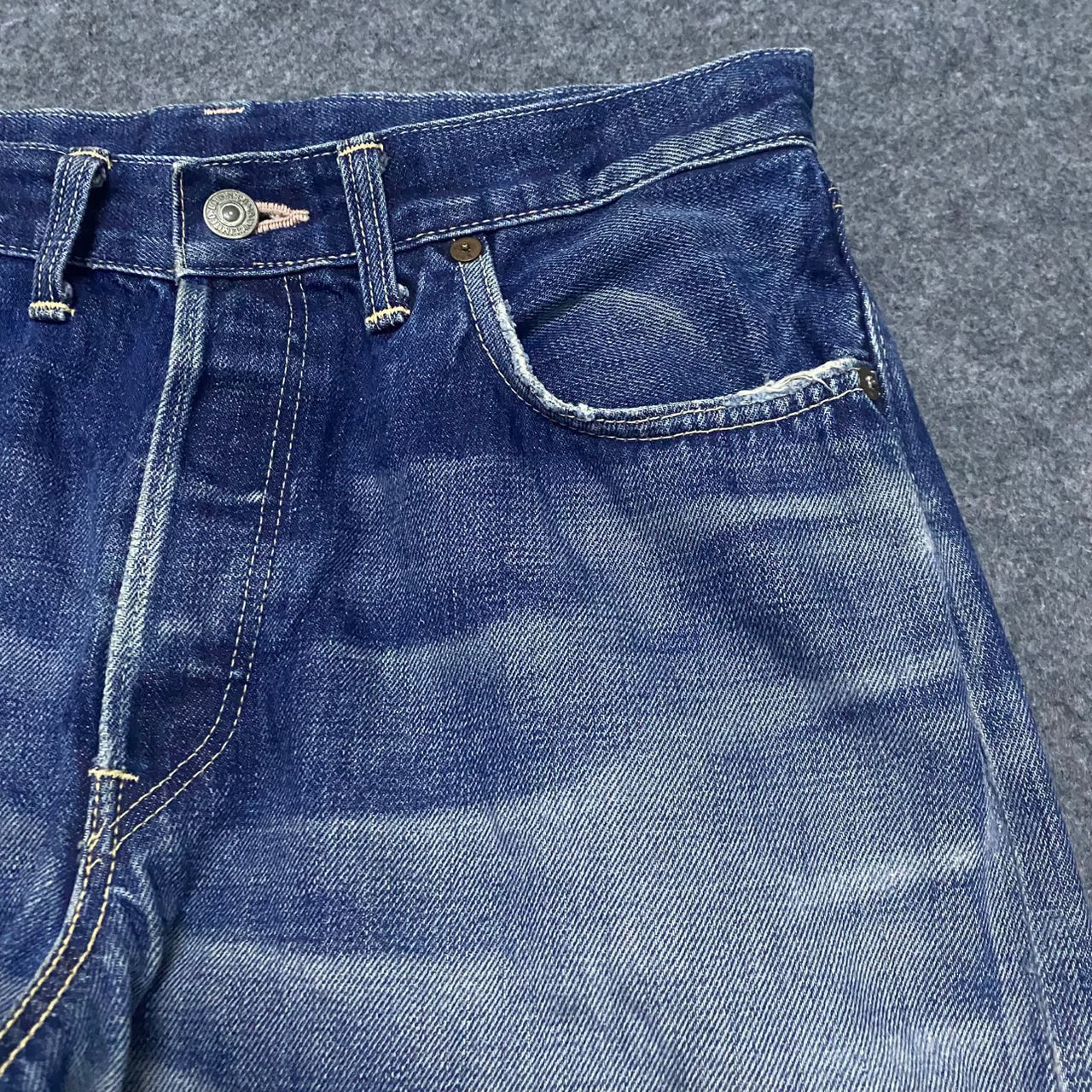 Edwin 💥Vintage Edwin Selvedge Redline Distressed Denim Size US 32 / EU 48 - 11 Thumbnail