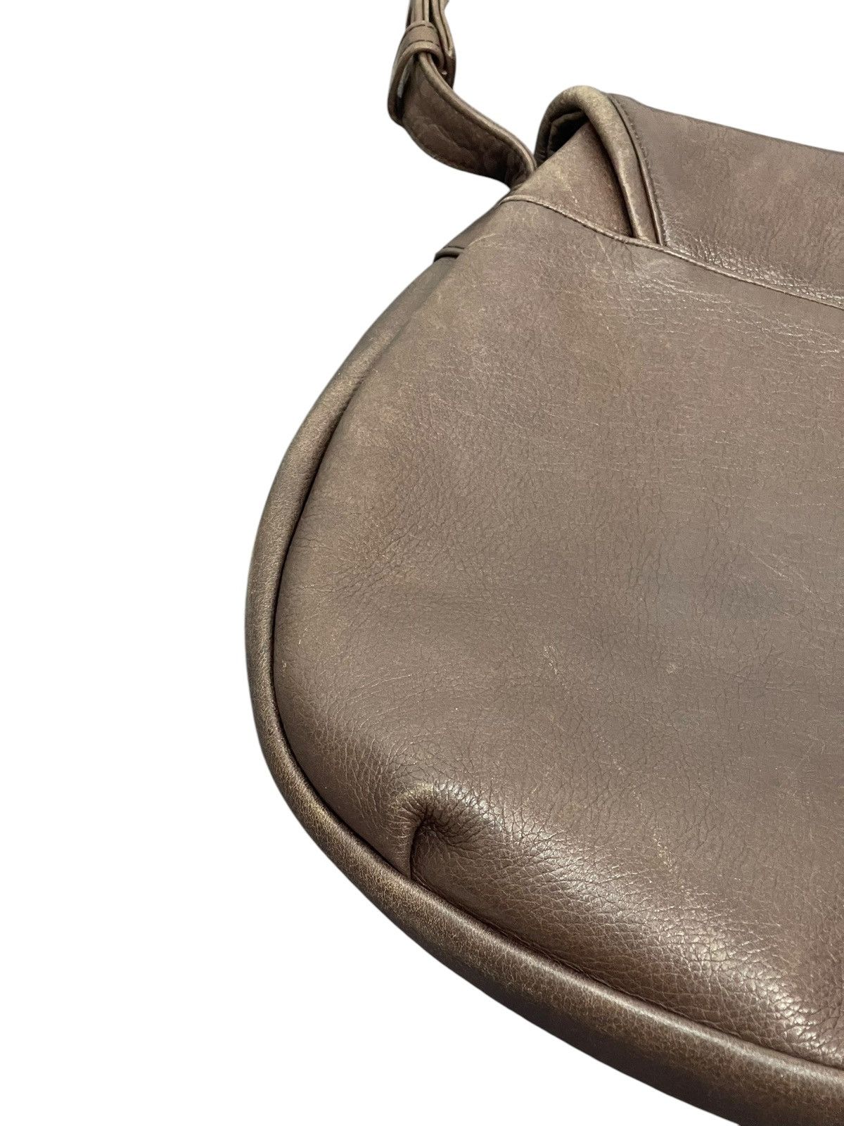 Japanese Brand Full Leather Michiko Kuge Vtg Japan Shoulder Bag 1🟩6 Size ONE SIZE - 11 Thumbnail