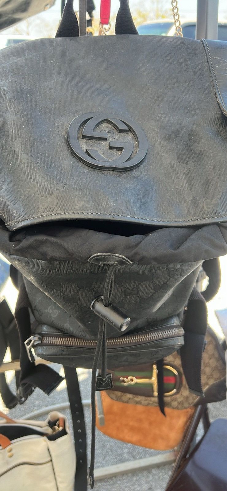 Gucci Gg Gucci back pack authentic huge Size ONE SIZE - 2 Thumbnail