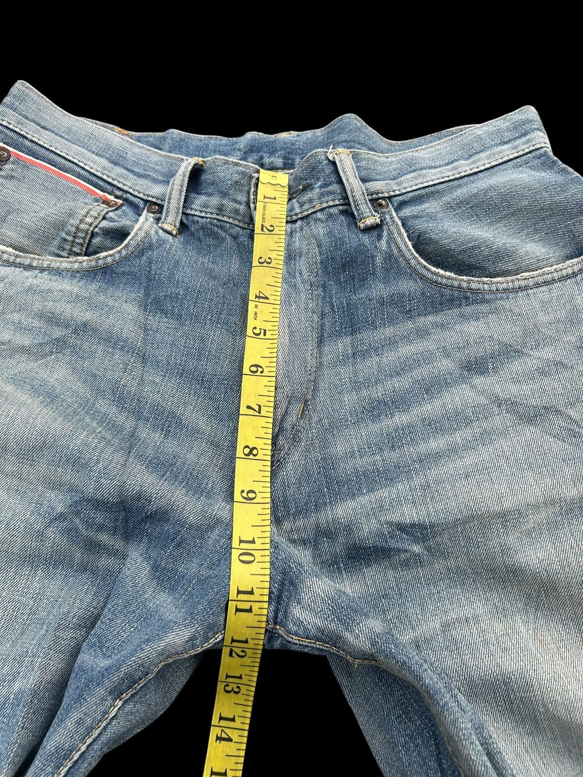 Japanese Brand × Kapital × Vintage Edwin Selvedge Buckle Back Distressed Denim Jeans Size US 33 - 14 Thumbnail