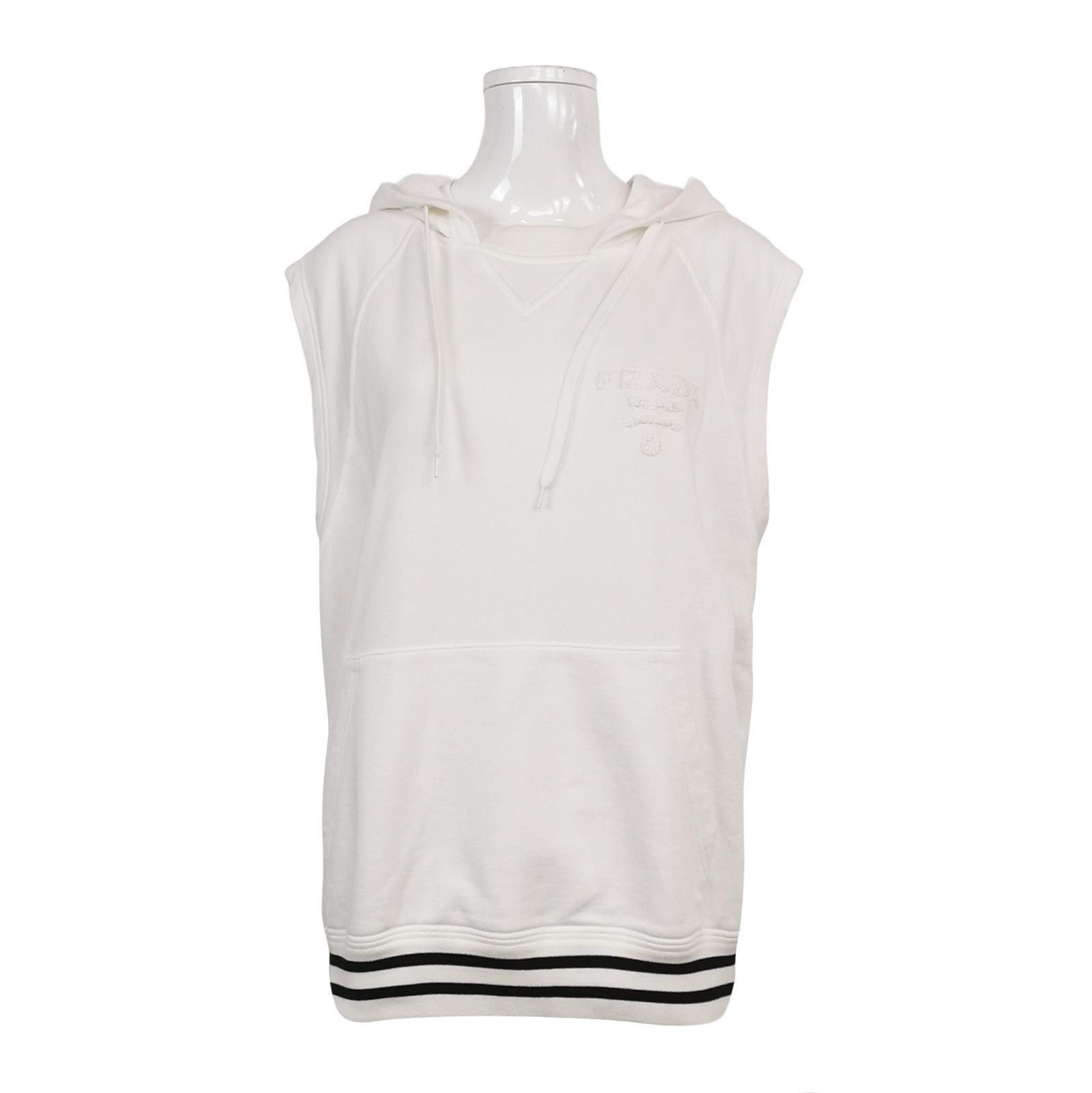 Prada Prada Colorblock Logo Hooded Sleeveless Sweatshirt . Size M / US 6-8 / IT 42-44 - 1 Thumbnail