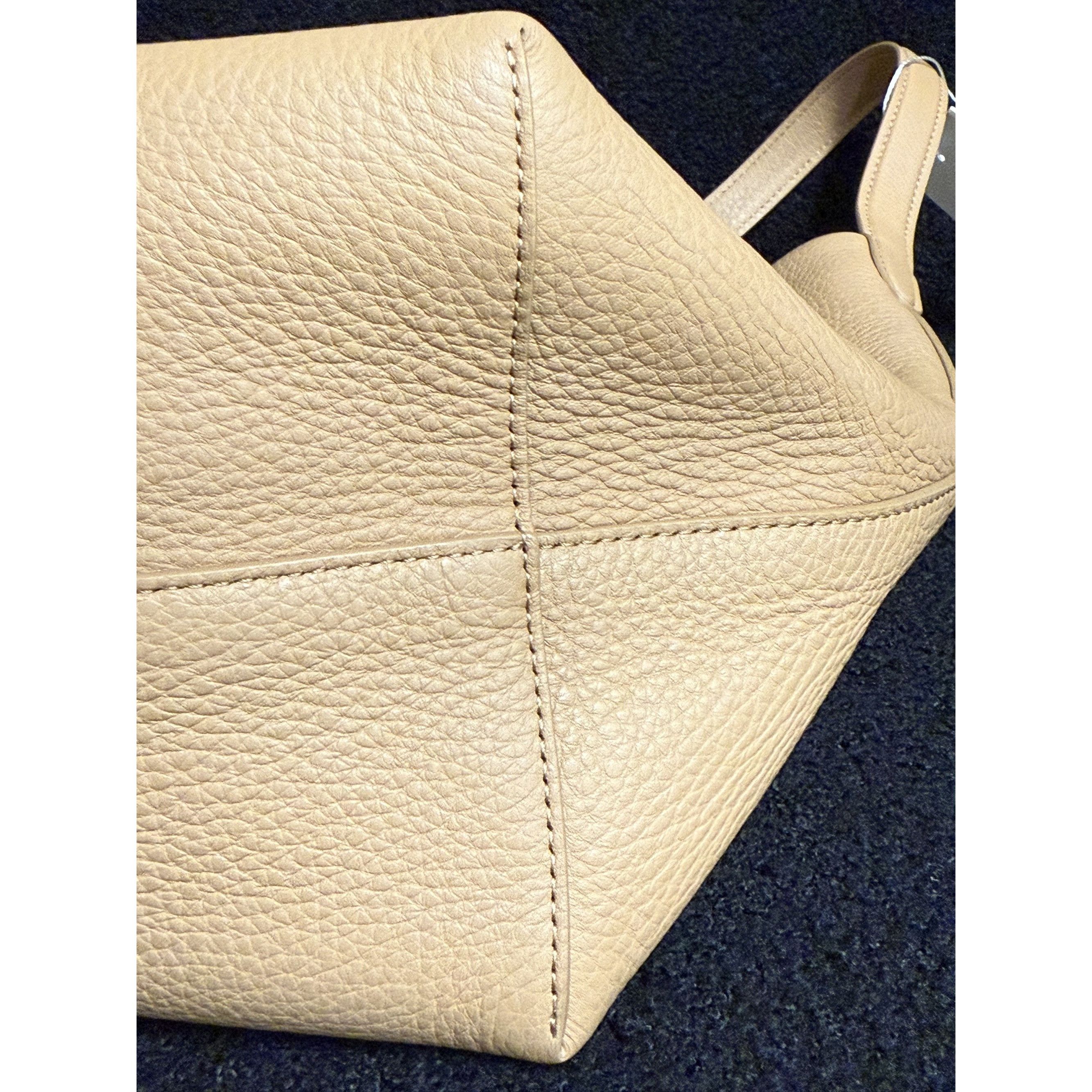 The Row The Row Beige Leather Bucket Bag Made In Italy With Suede In Size ONE SIZE - 11 Thumbnail
