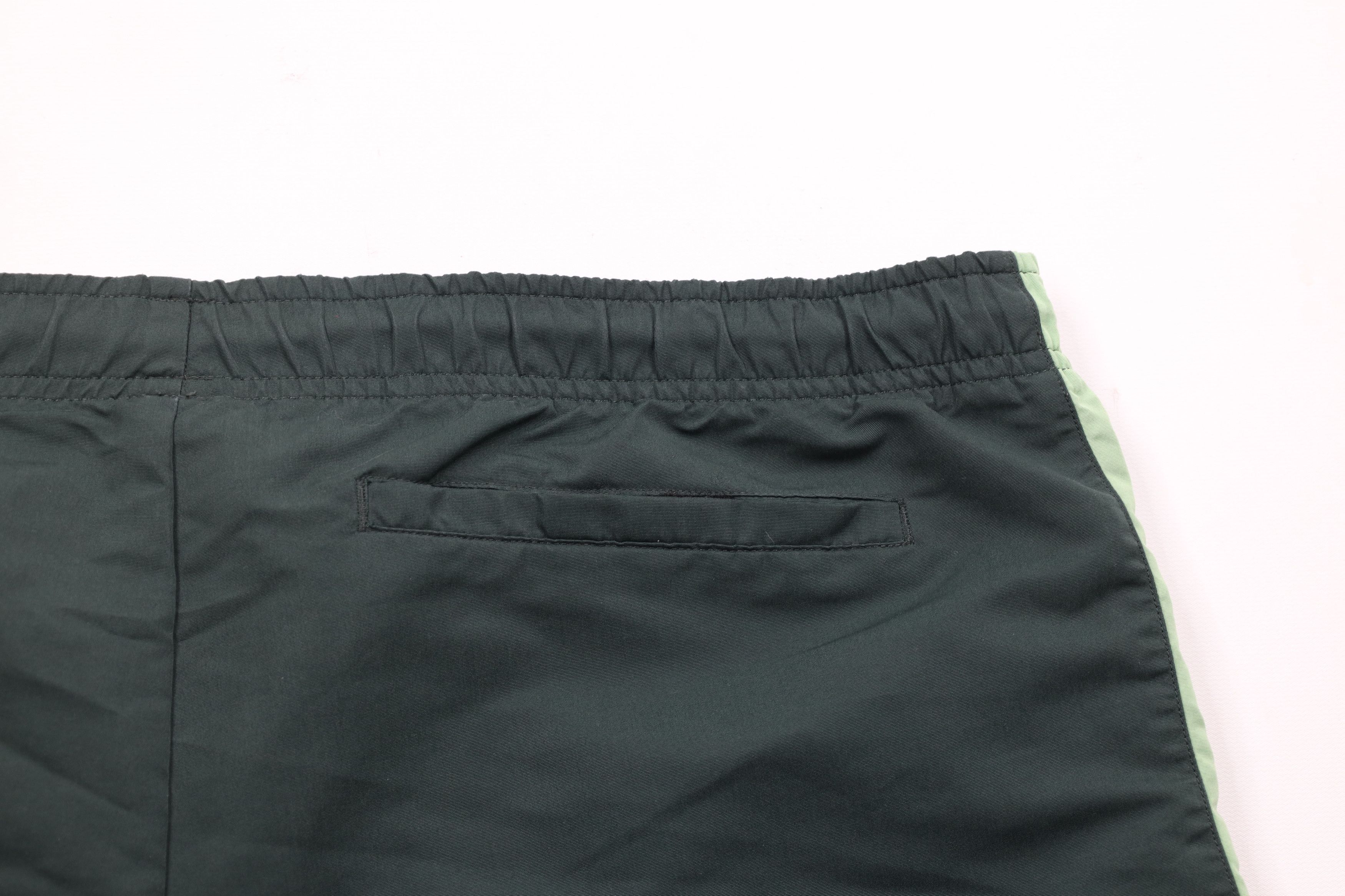 Nike × Vintage Vintage 90s Y2K Nike Travis Scott Mini Swoosh Shorts Green Size US 36 / EU 52 - 10 Thumbnail