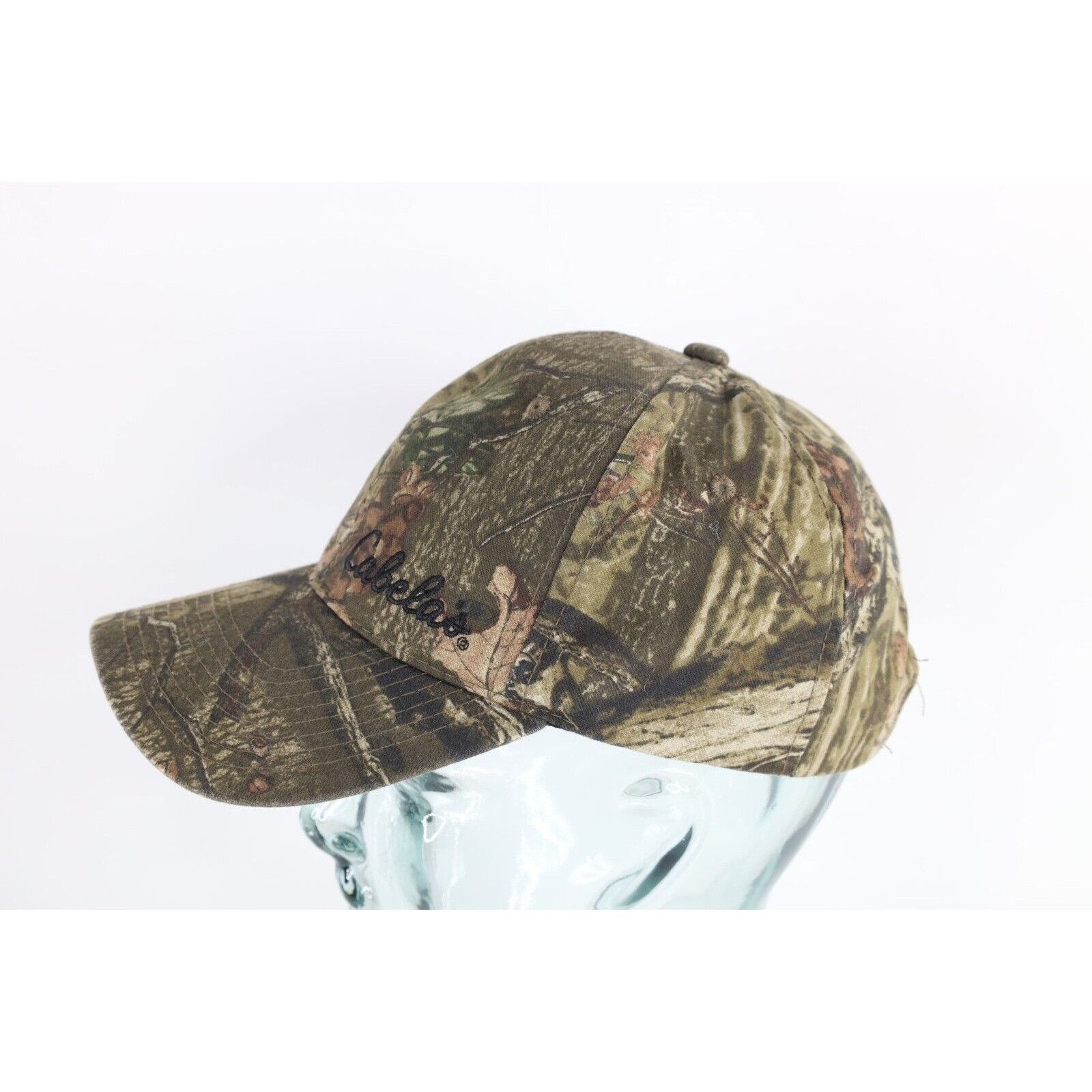 Vintage Vintage Cabelas Break Up Camouflage Canvas Strapback Hat Size ONE SIZE - 3 Thumbnail