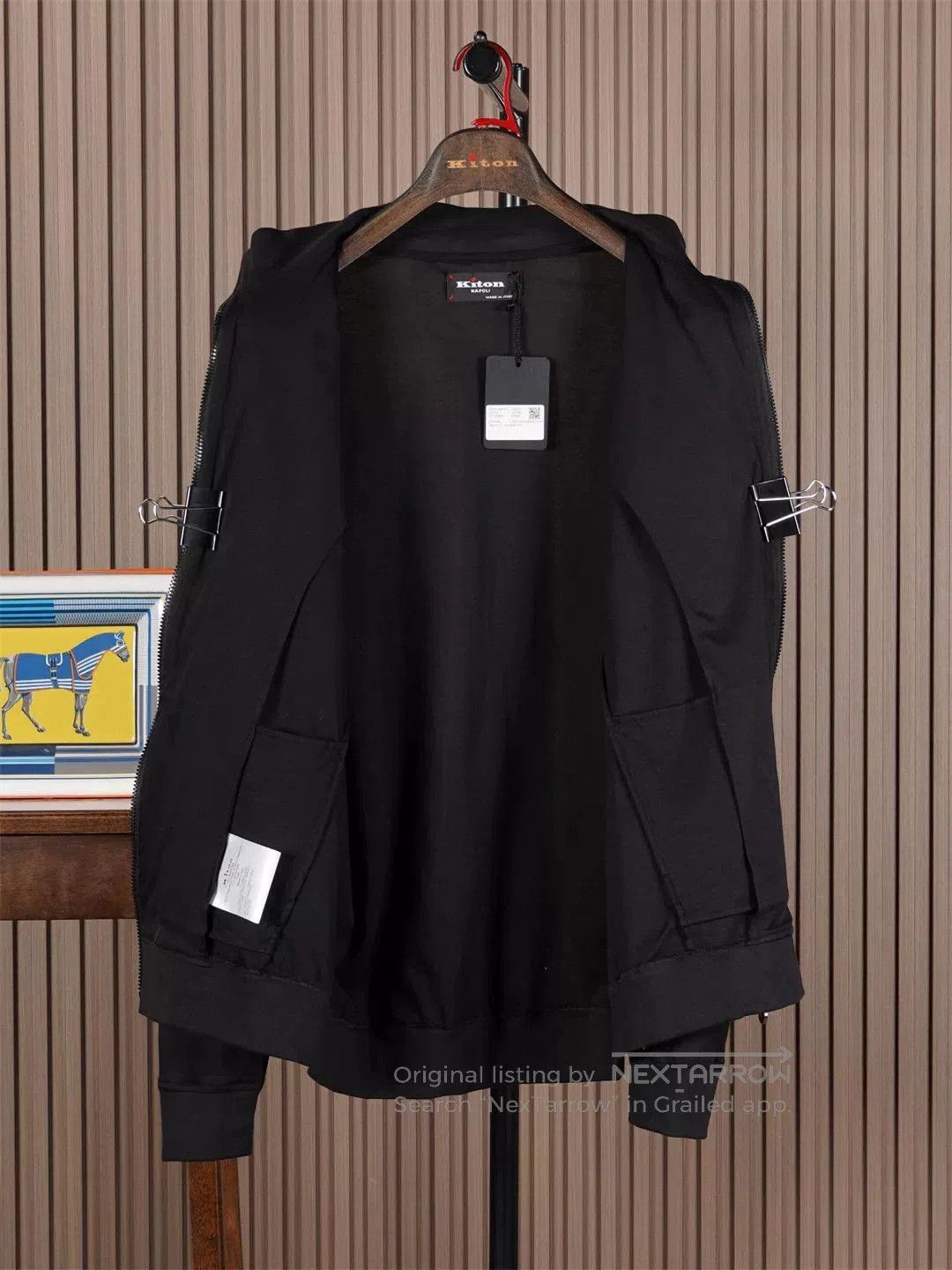 Kiton Kiton Cotton Stand Collar Jacket. Size US L / EU 52-54 / 3 - 3 Thumbnail