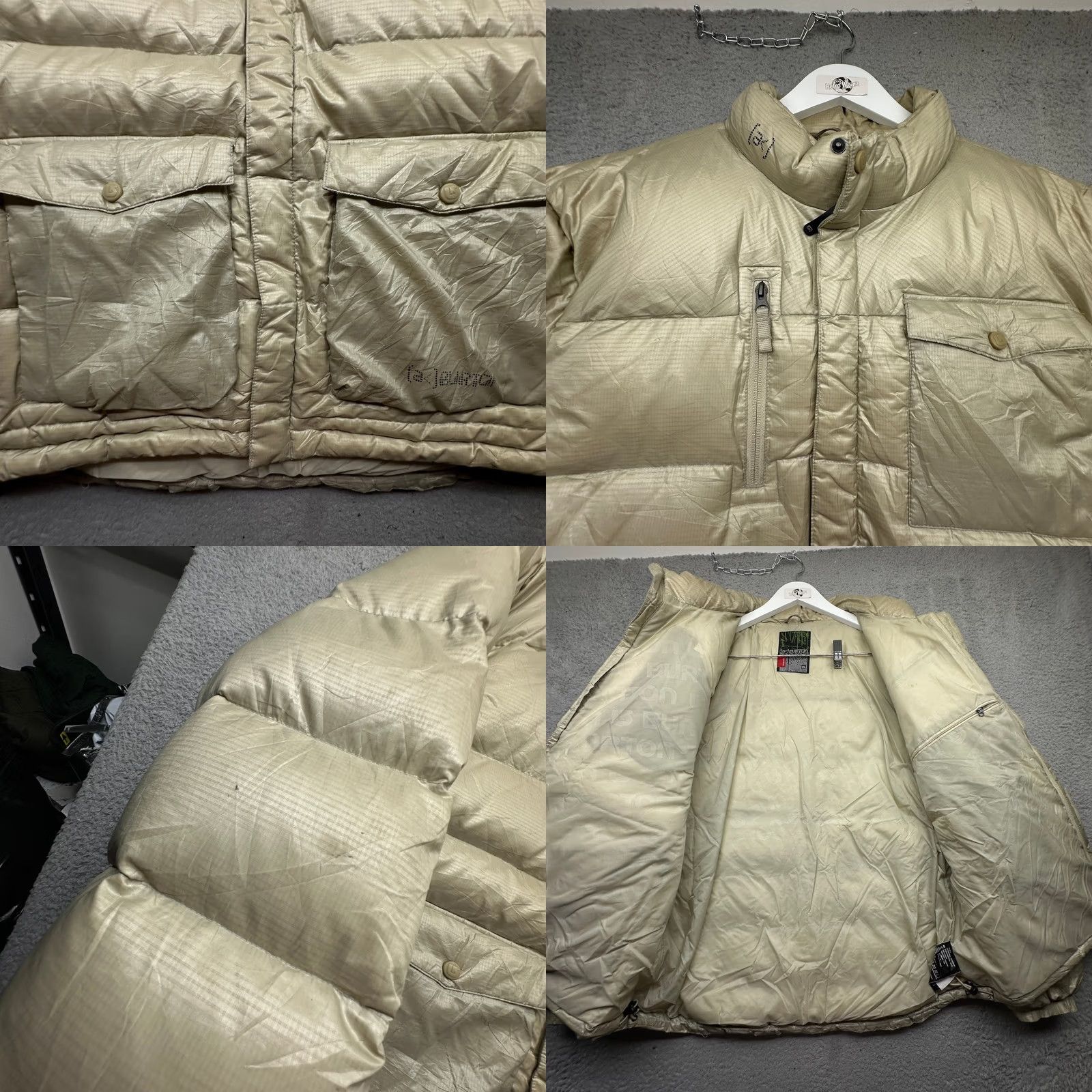 Burton VINTAGE Burton AK Goose Down Ski Snowboard Puffer Jacket Mens XL Gold Full Zip Size US XL / EU 56 / 4 - 8 Thumbnail