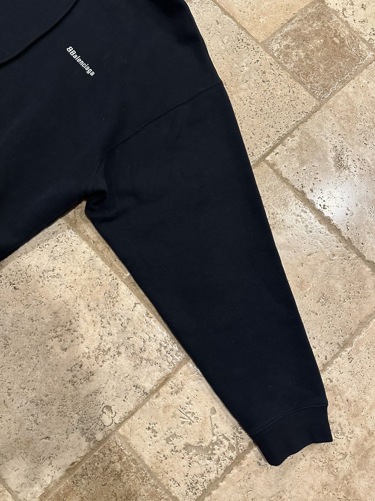 Balenciaga Balenciaga BB Embroidered Logo Black Pullover Hoodie Size US L / EU 52-54 / 3 - 5 Thumbnail