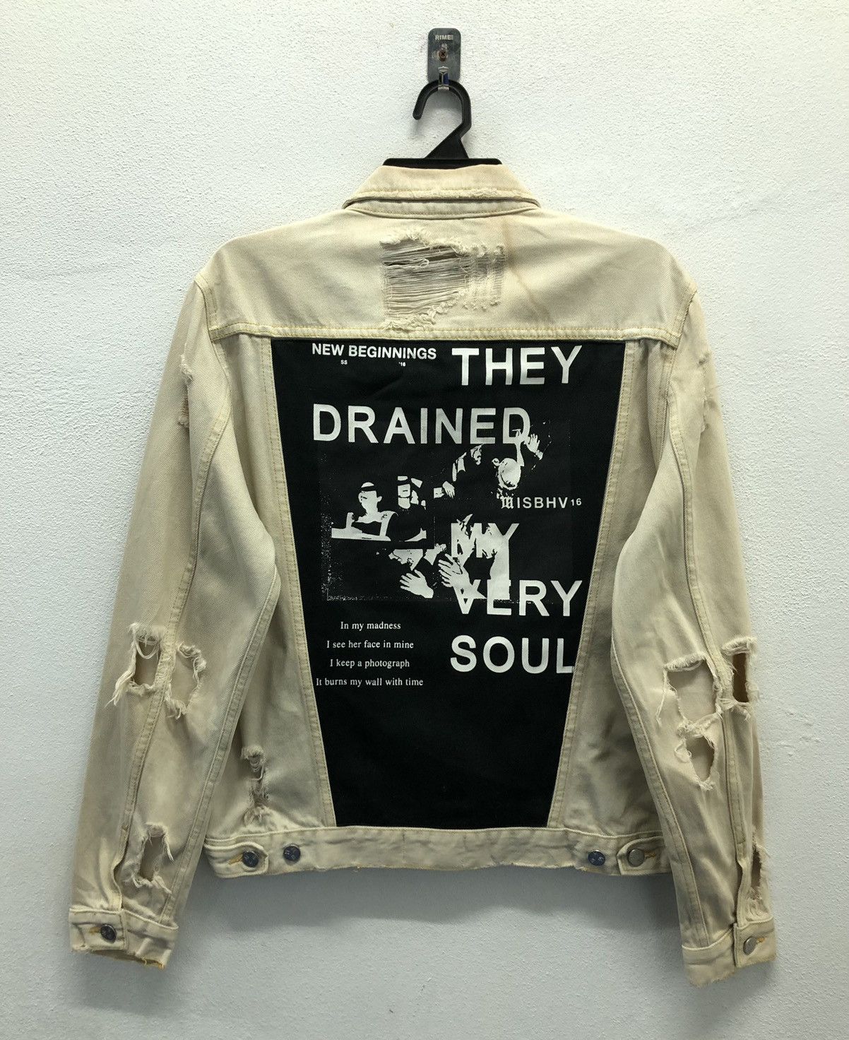 Misbhv Vintage MISBHV They Drained Very Soul Denim Jacket Size US S / EU 44-46 / 1 - 1 Thumbnail