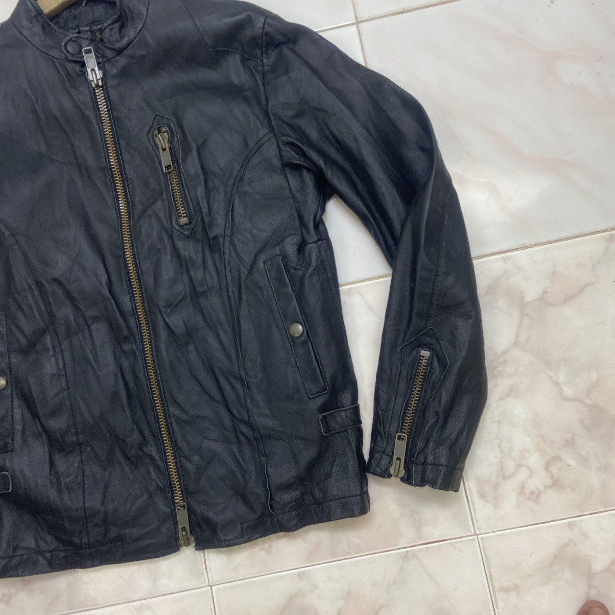 Japanese Brand Urban Functional On The Road Bikers Cafe Racer Leather Size US XS / EU 42 / 0 - 3 Thumbnail