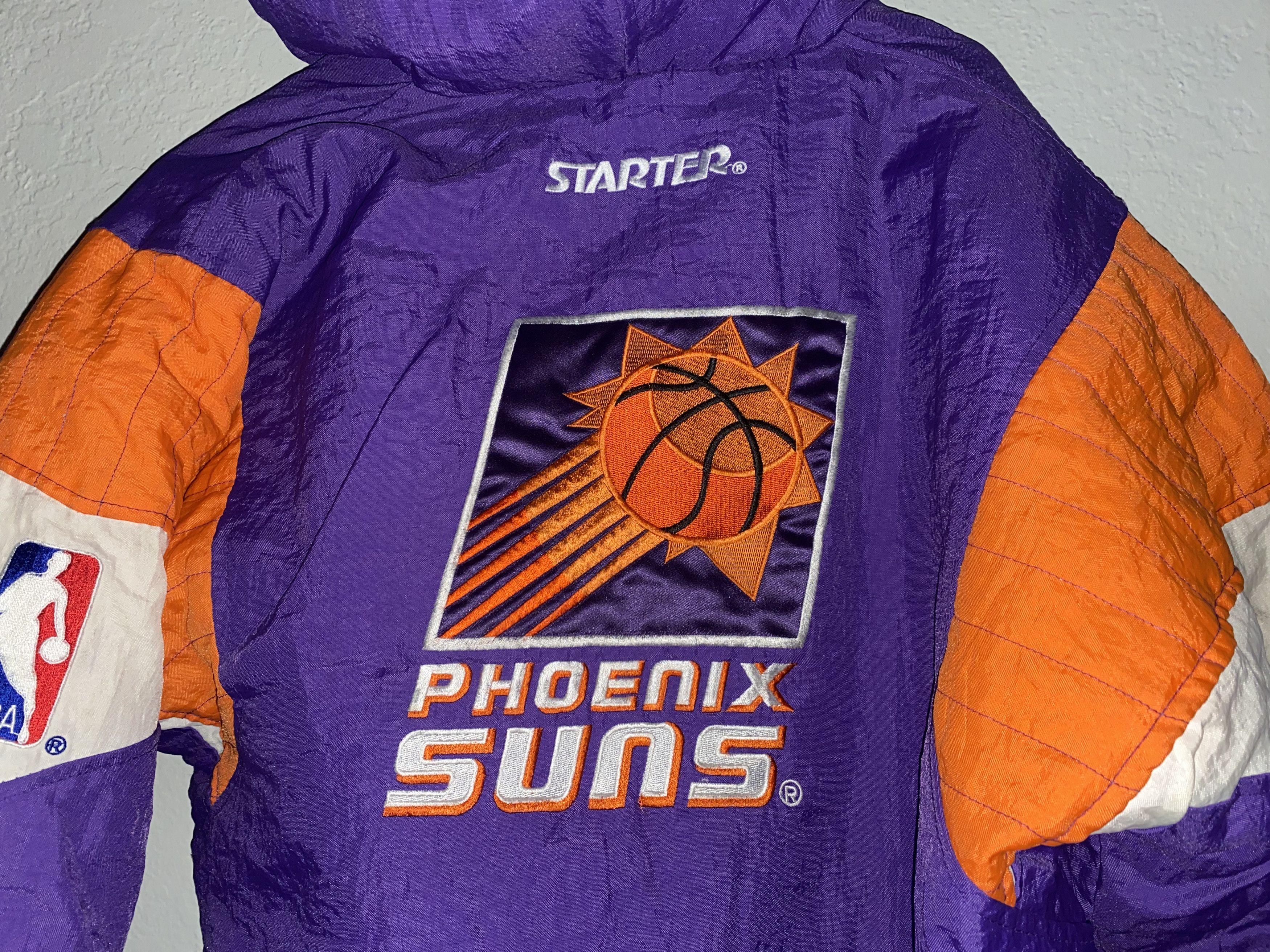vintage STARTER Phoenix Suns Jacket NBA Basketball RARE S xs