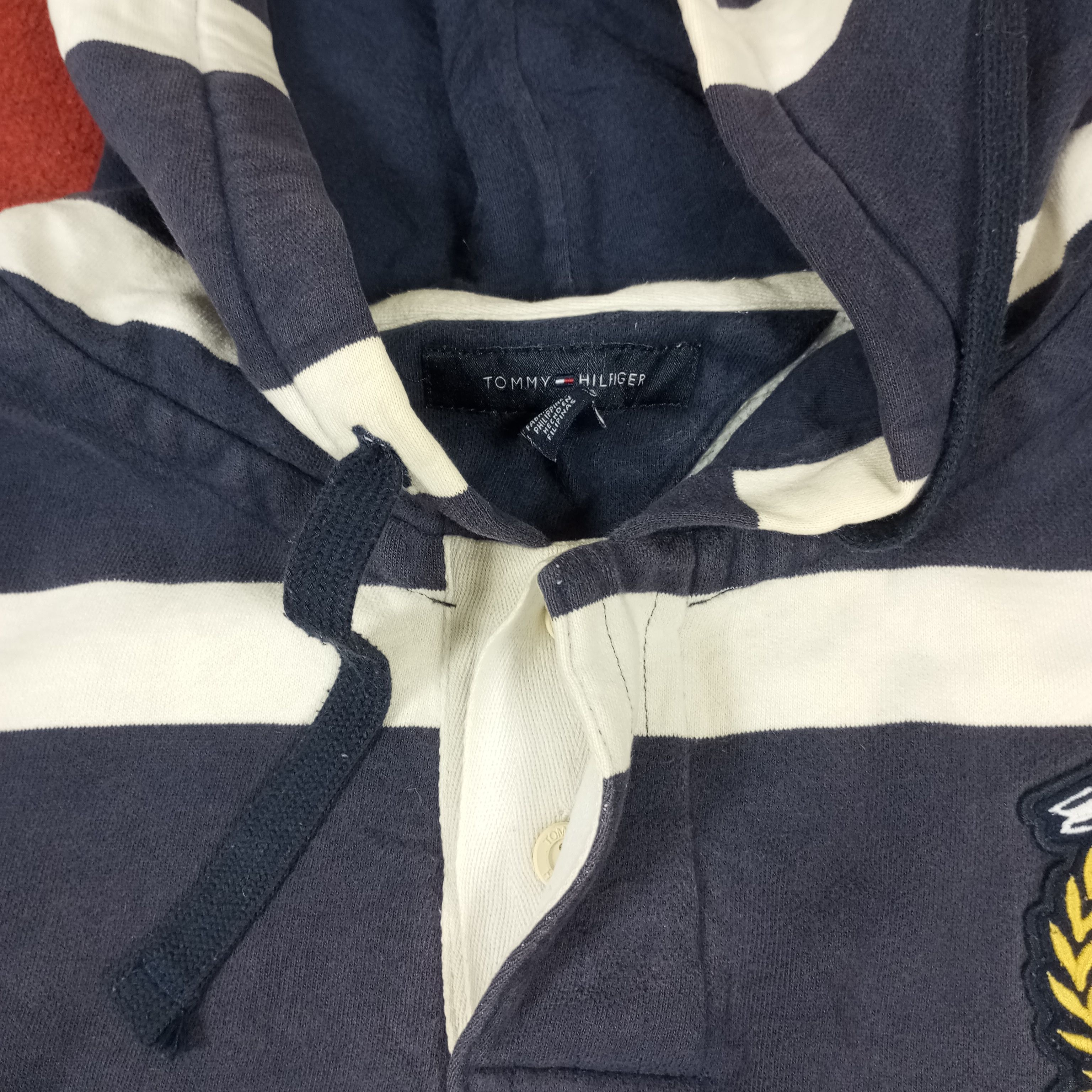 Tommy Hilfiger Tommy Hilfiger Center Spellout Stripes Design Hoodies Size US XL / EU 56 / 4 - 4 Thumbnail
