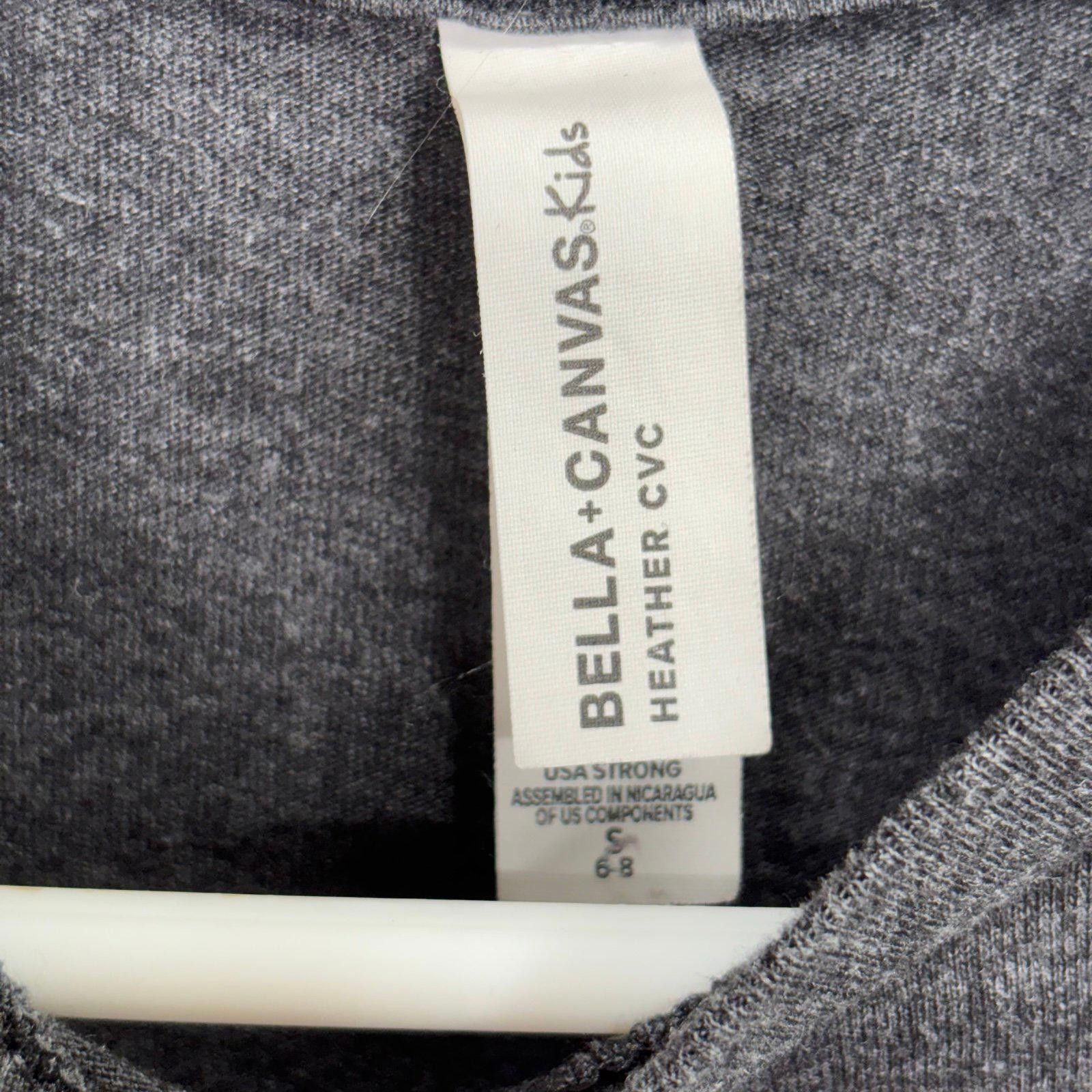 Other Bella+Canvas Girls (6/8) Heather CVC Graphic T-Shirt Size S / US 4 / IT 40 - 3 Thumbnail