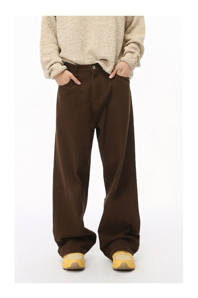 Japanese Brand × Jean Japanese retro simple dark brown washed jeans Size US 32 / EU 48 - 2 Thumbnail
